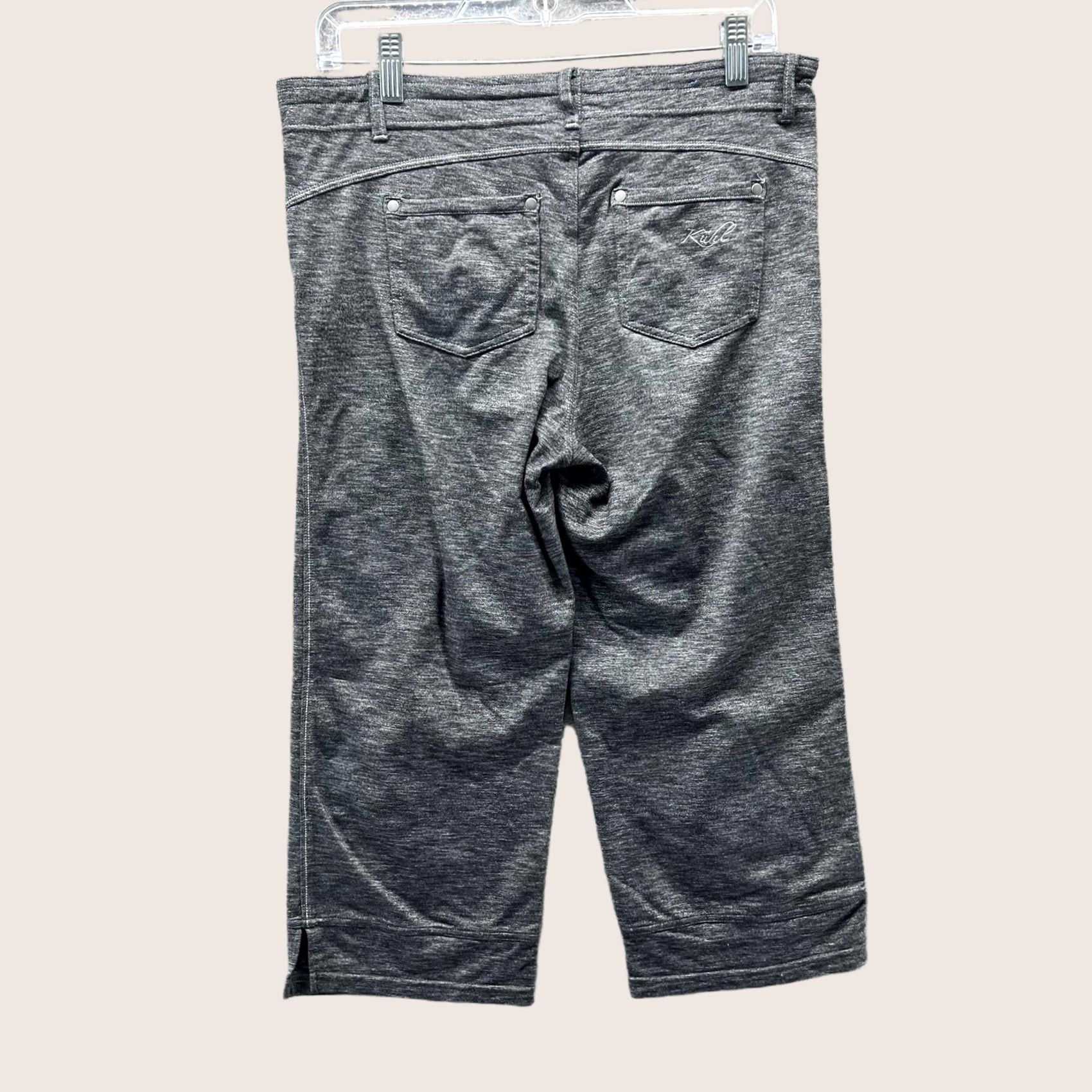 Vintage Kühl Pants Womens 12 Gray Capri Cropped Stretch Nylon Polyester Spandex Hiking Outdoors Pants Size 34" / US 12 / IT 48 - 1 Thumbnail