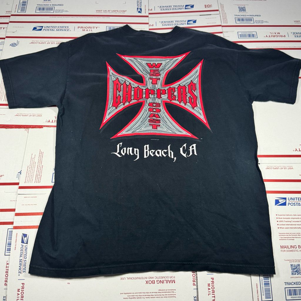 Harley Davidson Black and Red West Coast Choppers T-Shirt Vintage Size XL Size US XL / EU 56 / 4 - 1 Thumbnail
