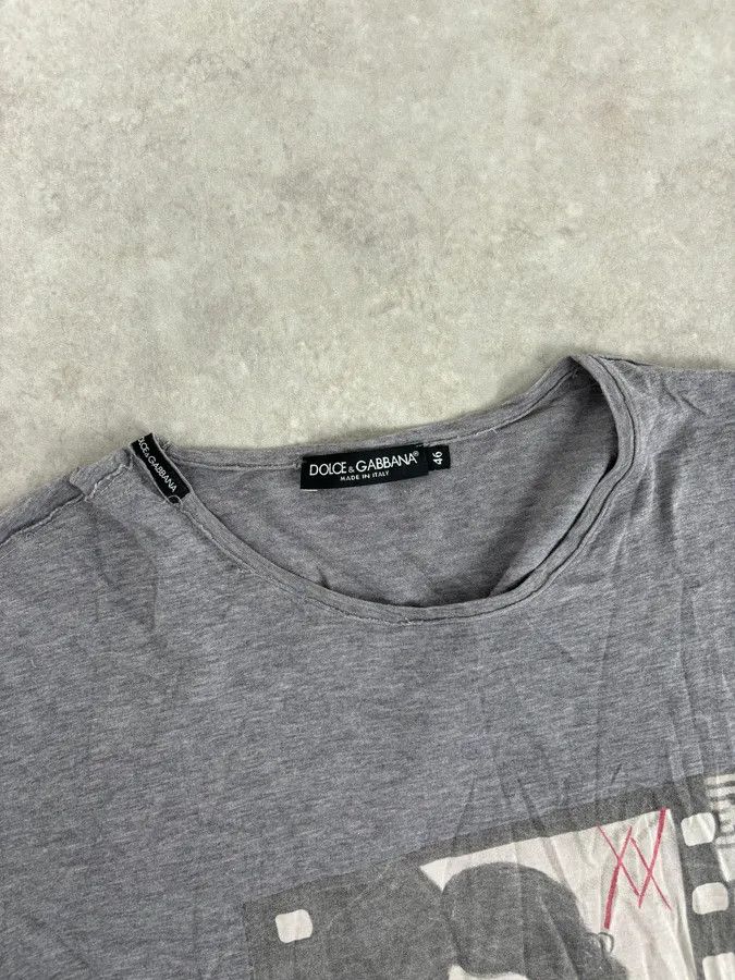 Dolce & Gabbana 2000s Dolce & Gabbana Monica Belluci Cinema Grey T-Shirt Size US M / EU 48-50 / 2 - 4 Thumbnail