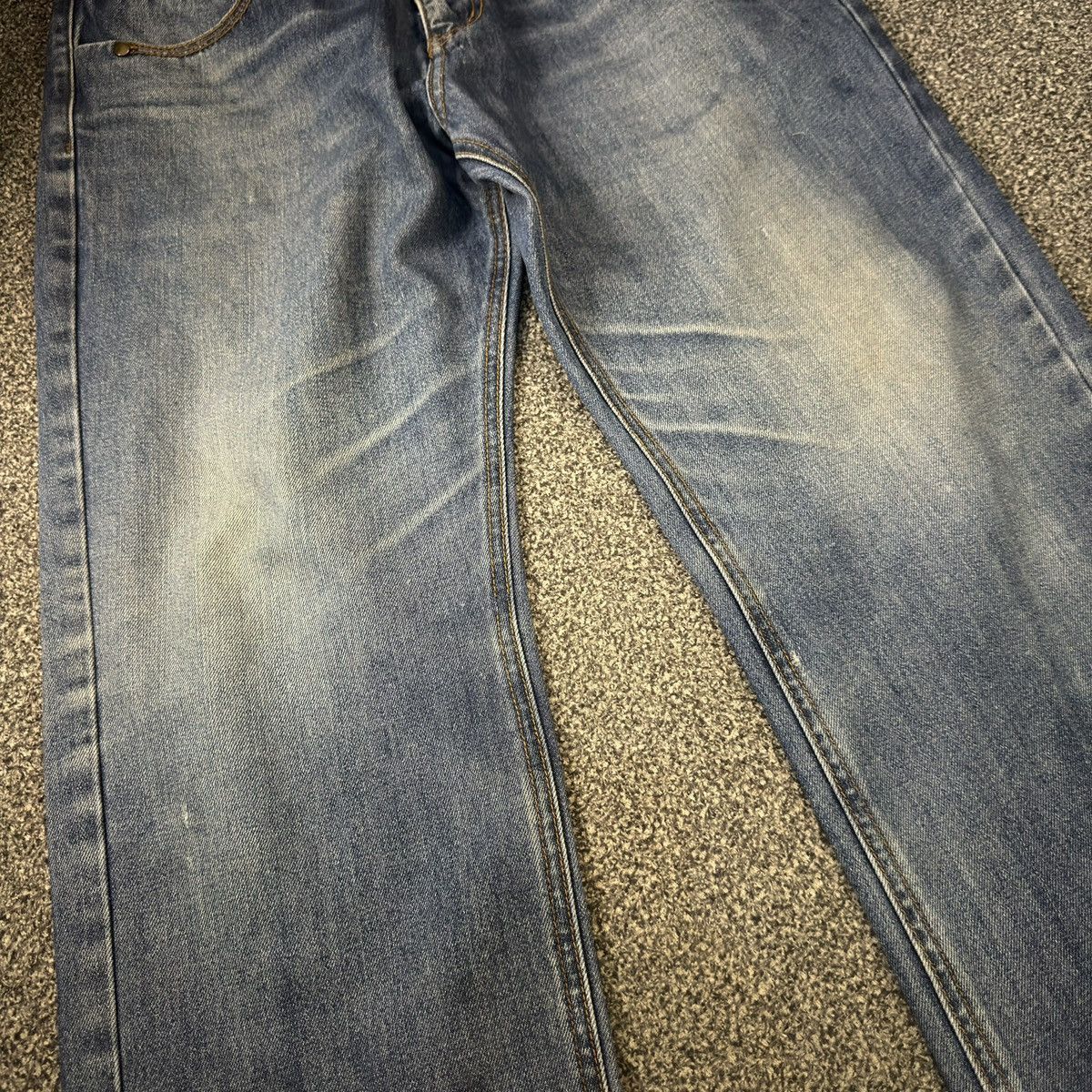Dolce & Gabbana Dolce & Gabbana 2000 Blue Denim Studded Jeans Streetwear Size US 33 - 4 Thumbnail