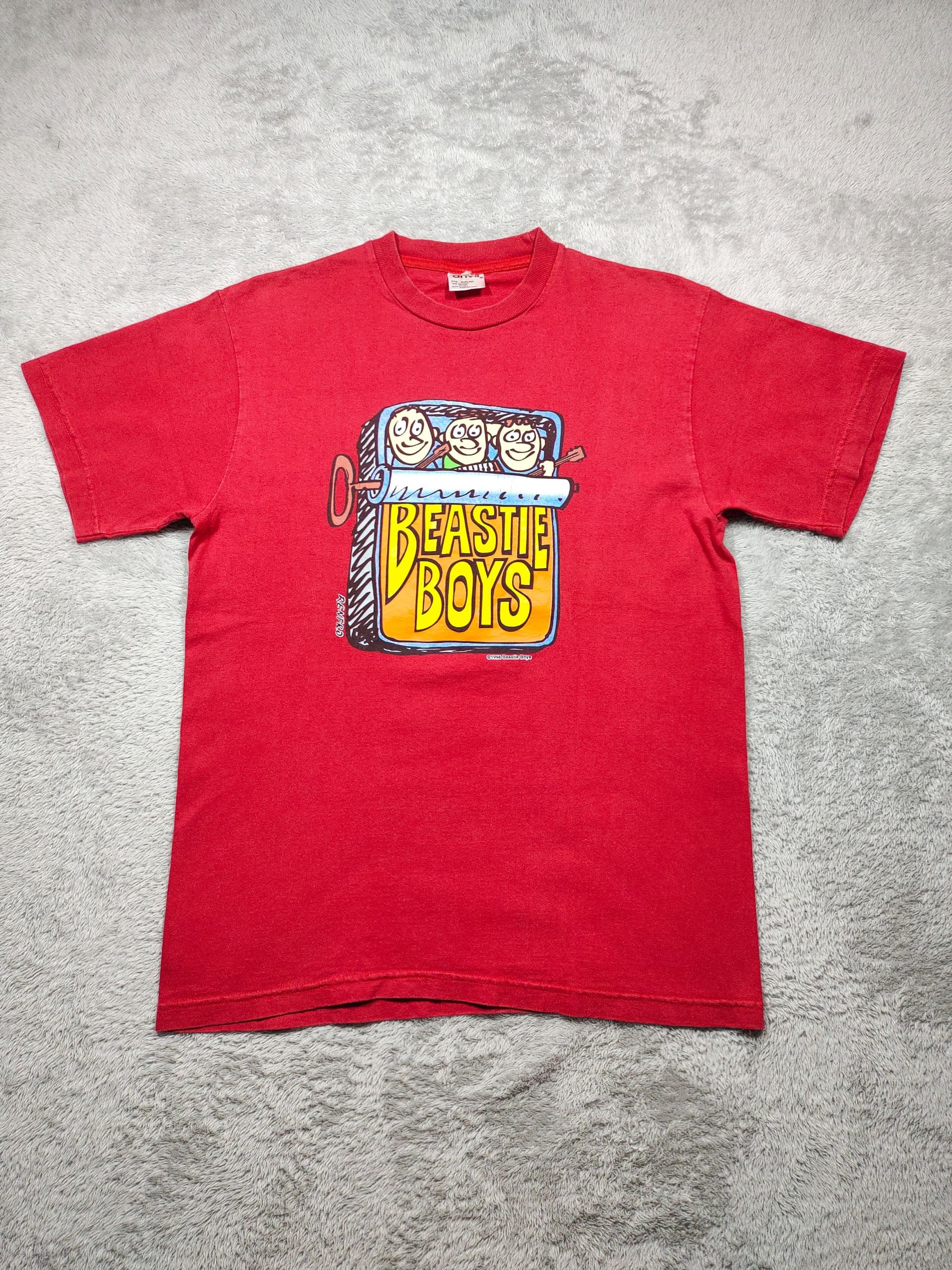 Band Tees VINTAGE 1998 BEASTIE BOYS SARDINE CAN RENFRO T SHIRT Size US S / EU 44-46 / 1 - 1 Thumbnail