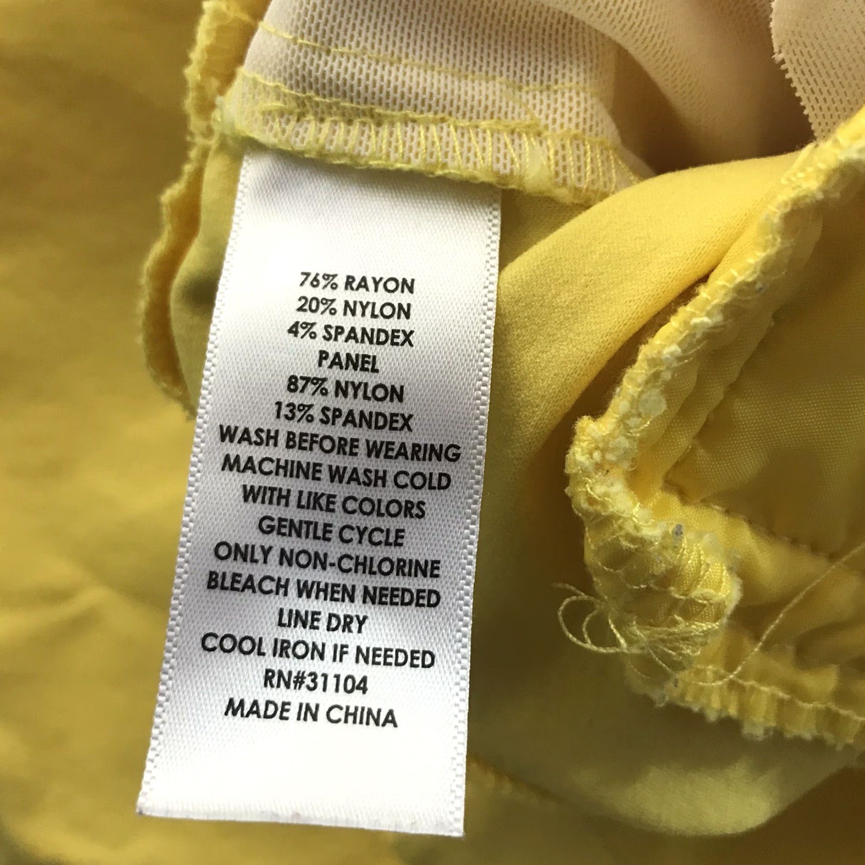Vintage VINTAGE Kim Rogers Curvy Women's Cropped Pants Size 22W Yellow Knit Elastic Waist Casual Summer Size 40" / US 18 - 5 Thumbnail
