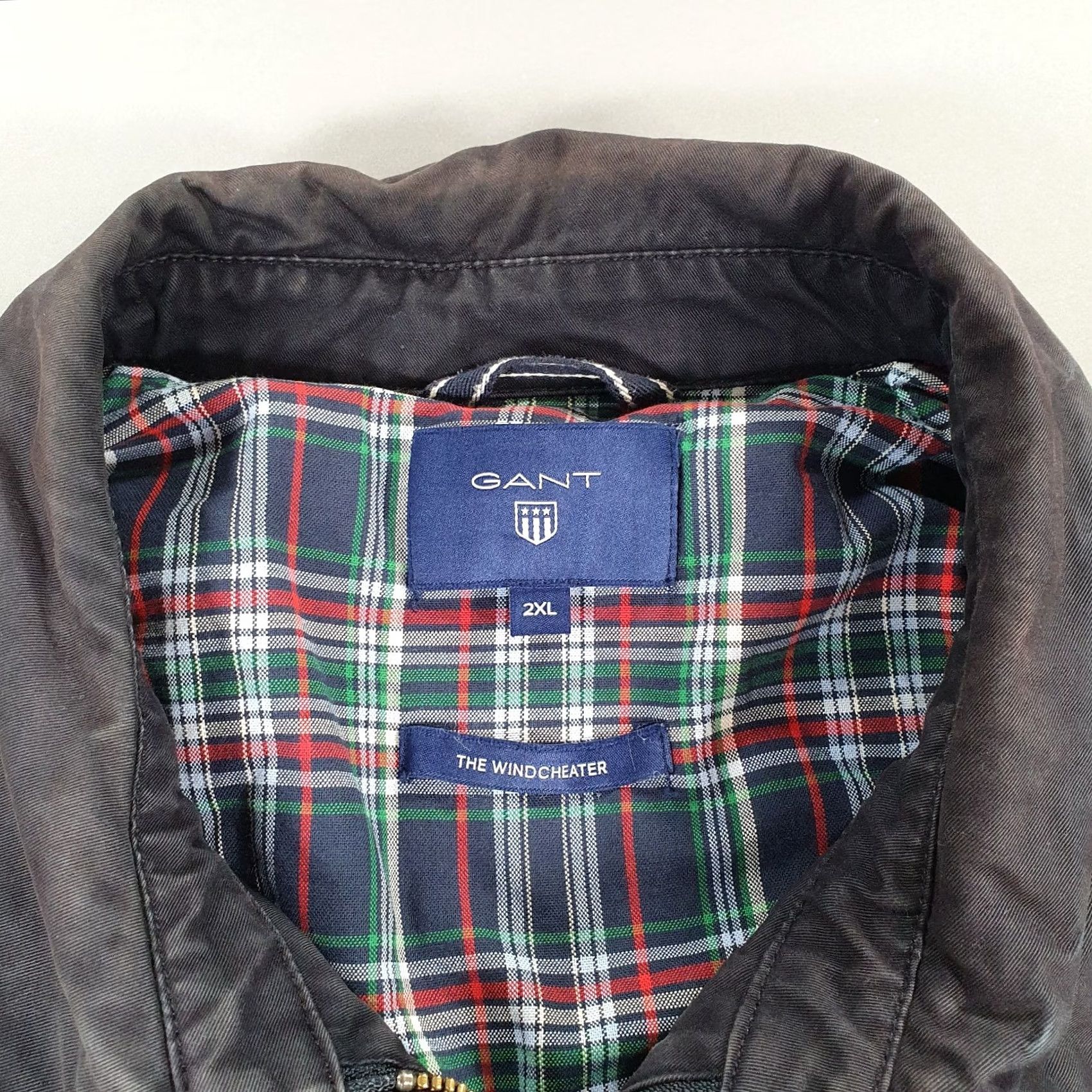 Gant GANT Mens Jacket Navy Blue Cotton Full Zip - Vintage - 2XL - Casual with Collared Design - Size US XXL / EU 58 / 5 - 3 Thumbnail