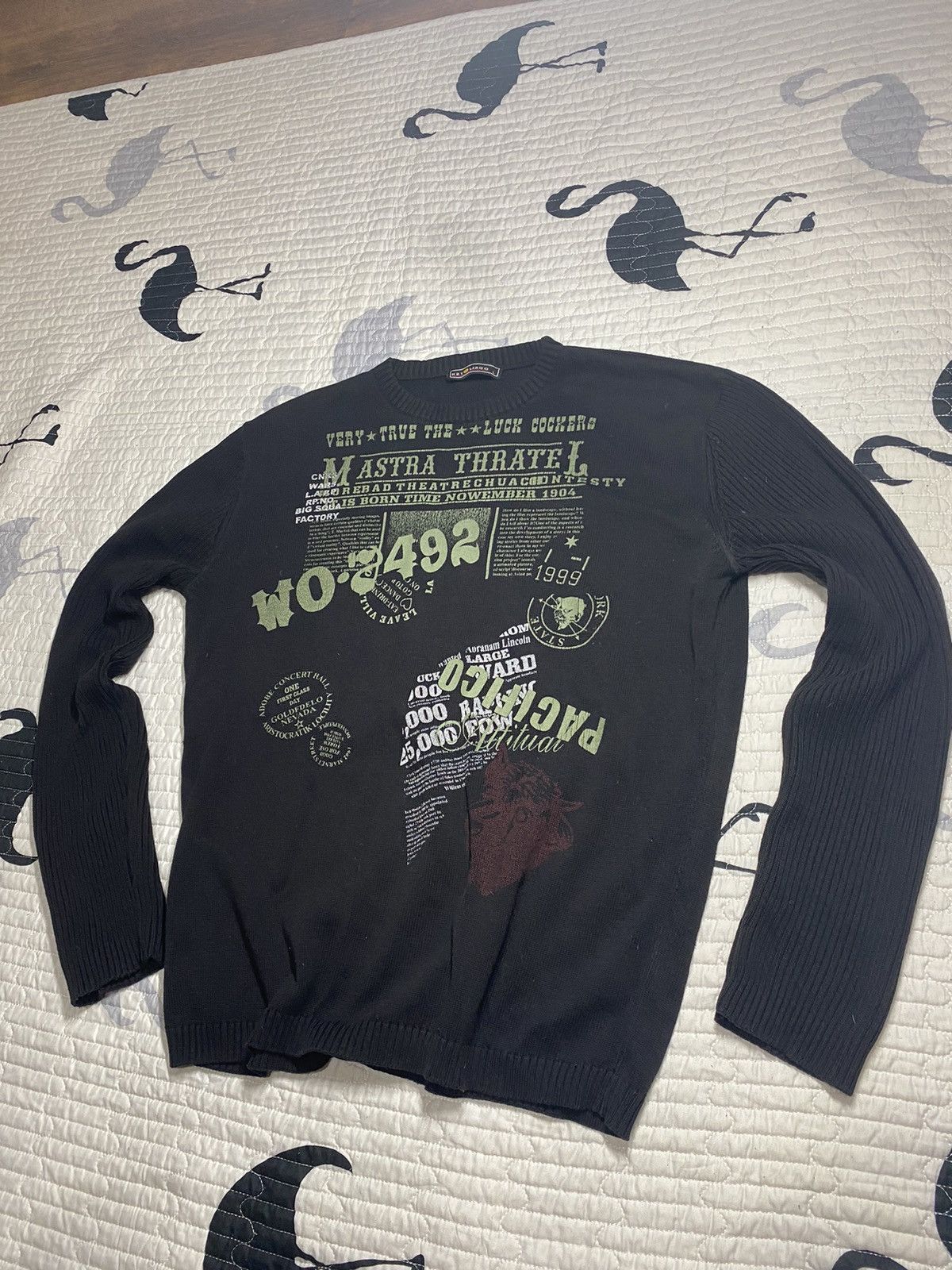 If Six Was Nine Vintage Y2K Print Avant Garde Sweater black lgb Size M Size US M / EU 48-50 / 2 - 6 Thumbnail