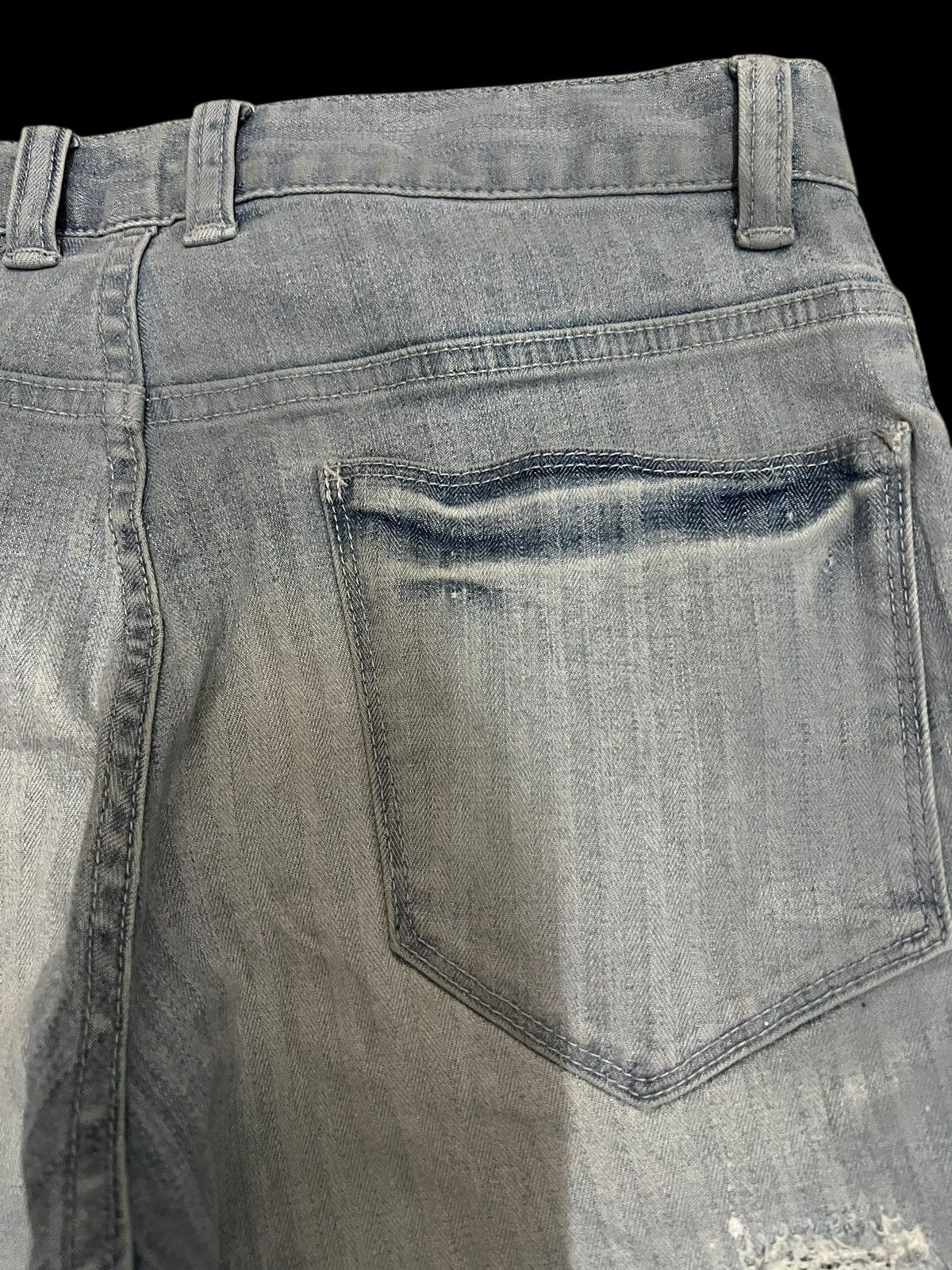 Japanese Brand Vintage Semantic Designs Hickory Distressed Jean Size US 31 - 14 Thumbnail