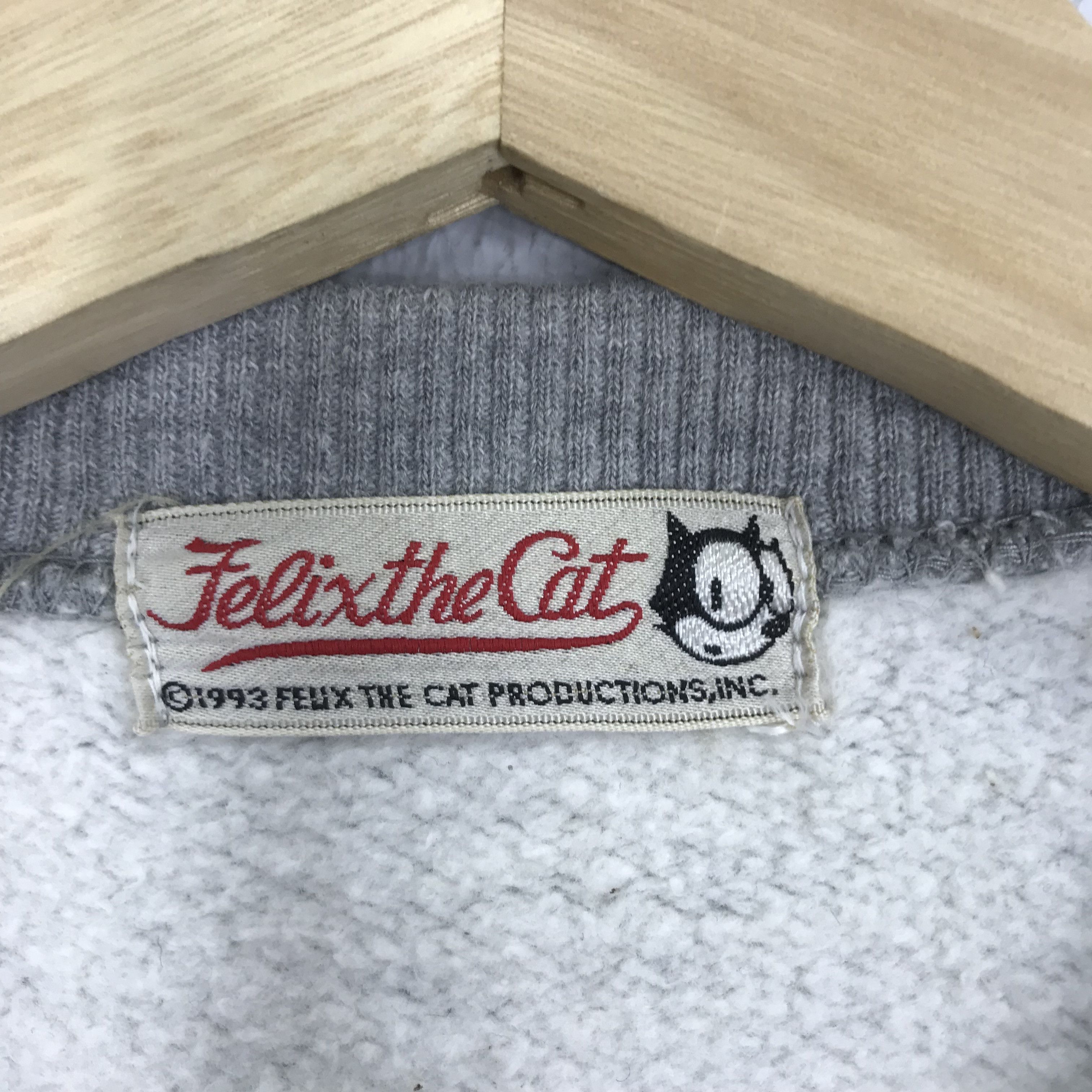 Felix Vintage 90s Felix The Cat Gray Sweatshirts - 129 Size US M / EU 48-50 / 2 - 10 Thumbnail