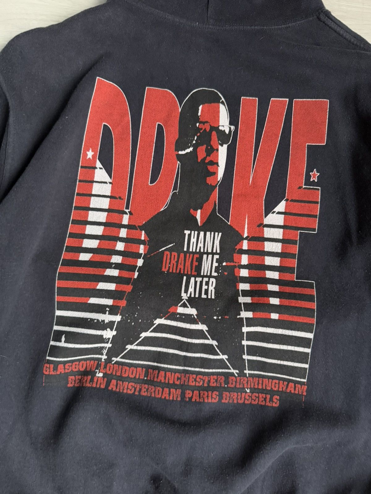 Band Tees × Rap Tees × Vintage Vintage Faded black Hoodie Drake logo Size US M / EU 48-50 / 2 - 5 Thumbnail