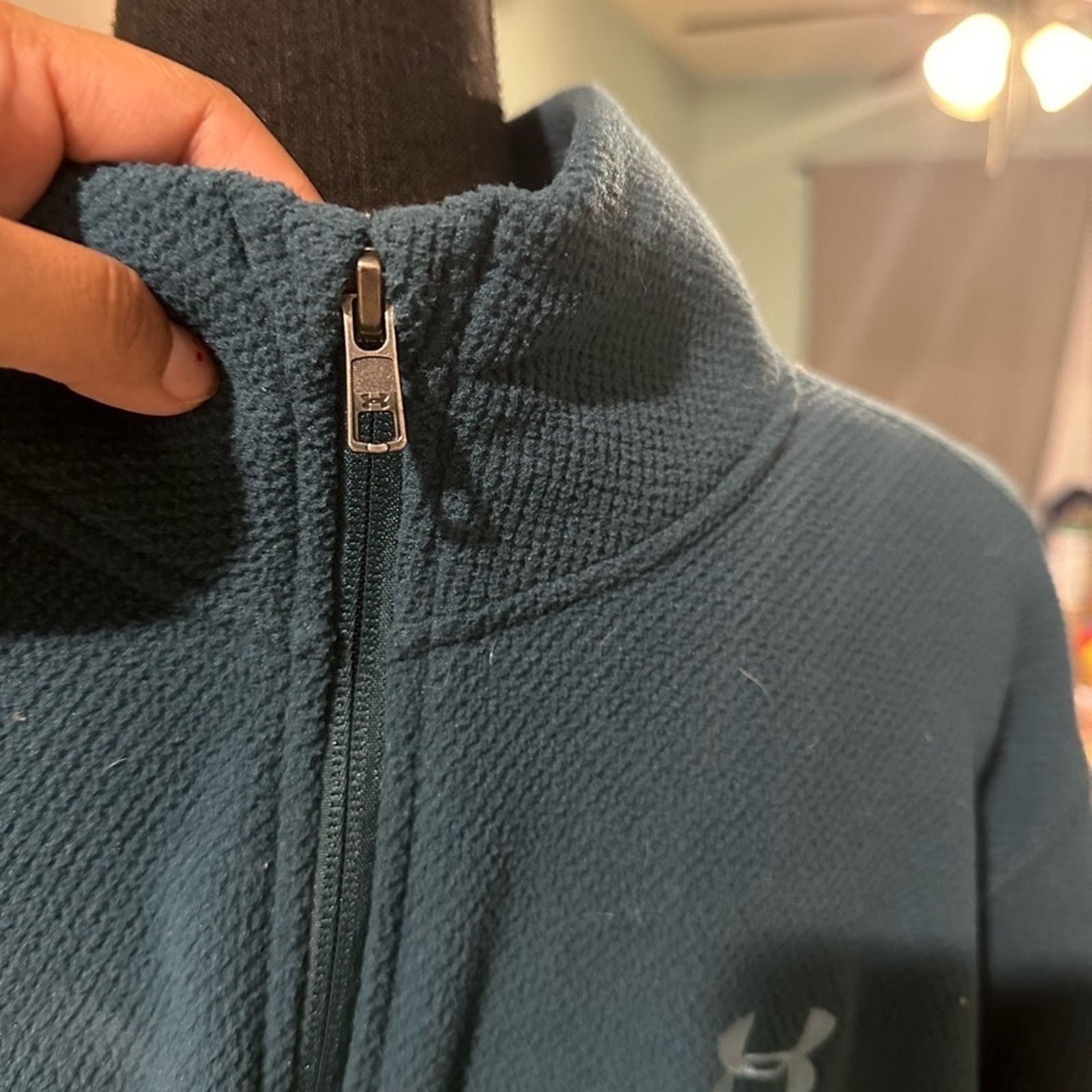 Under Armour Under Armour Turquoise Half Zip Fleece Sweater Size US XXL / EU 58 / 5 - 5 Thumbnail