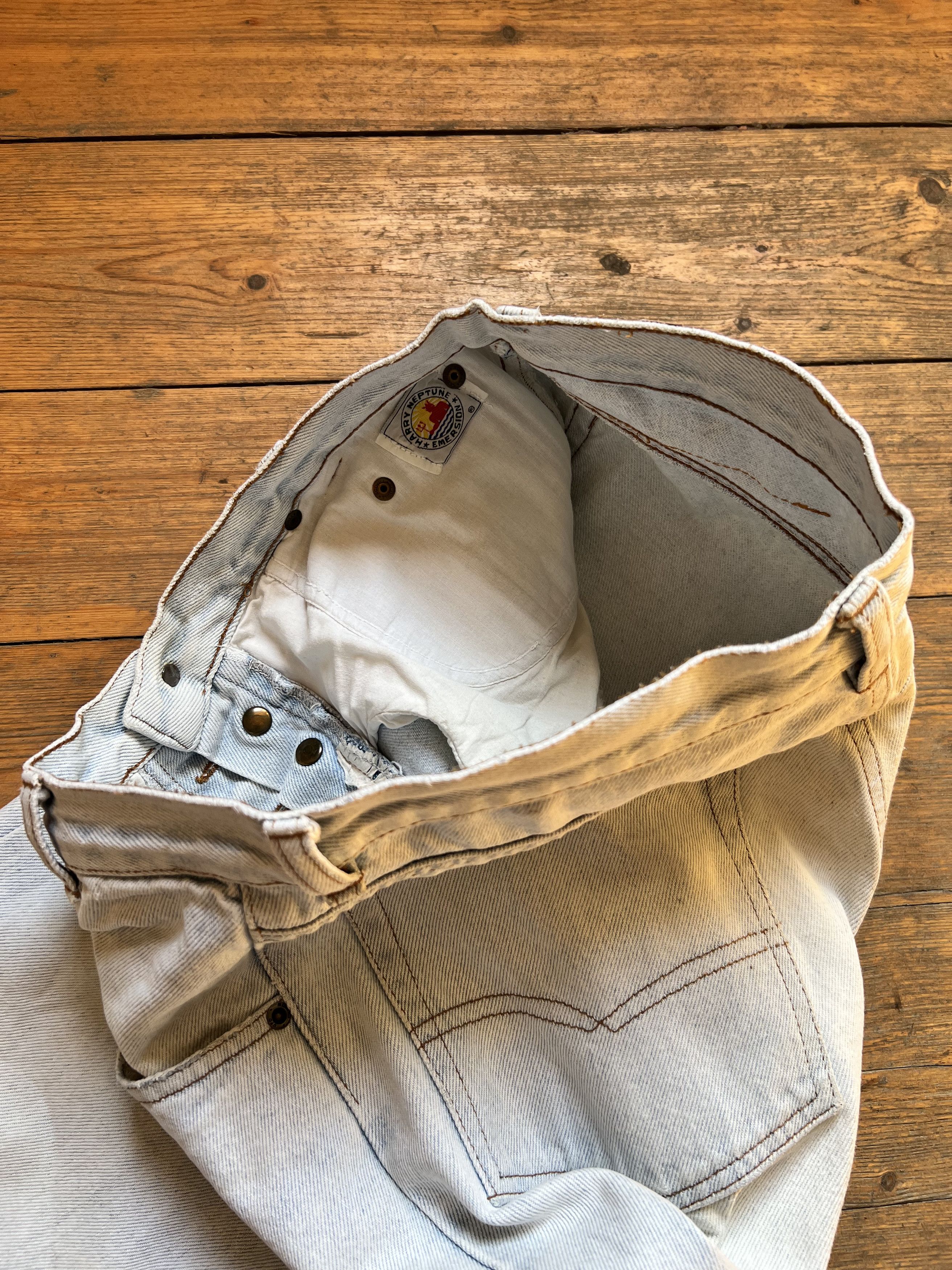 Denime × Unsound Rags × Vintage Neptun Vintage Heavy Baggie Denim Jeans Pants Size US 30 / EU 46 - 9 Thumbnail