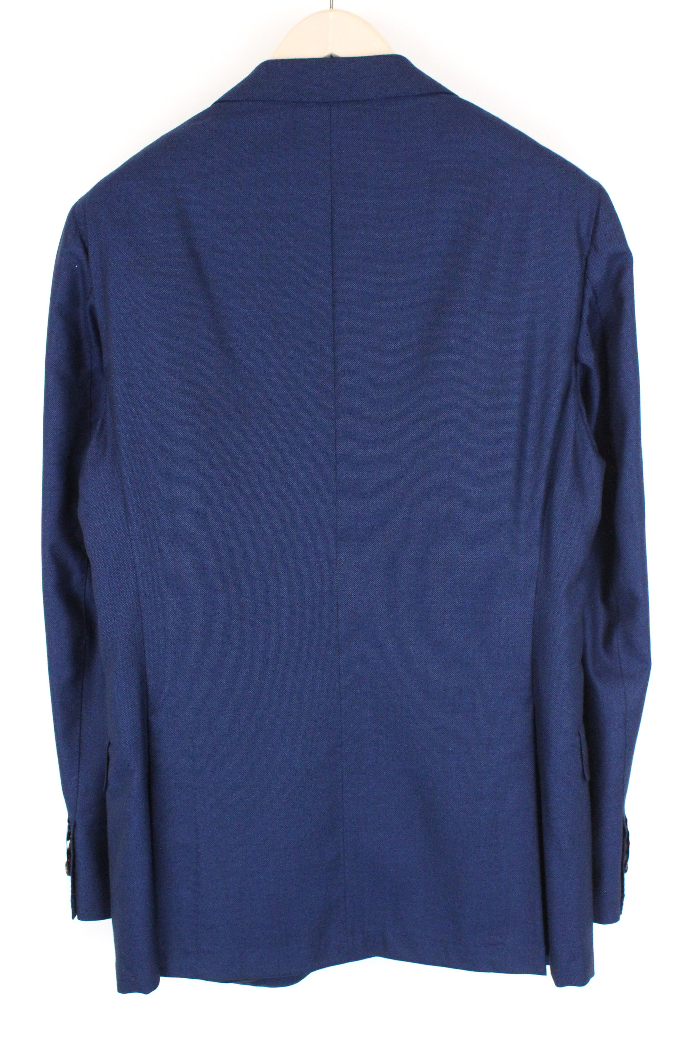 Suitsupply JORT UK40L Blue Check Melange Wool Silk Blazer 55102 Size 40L - 2 Thumbnail