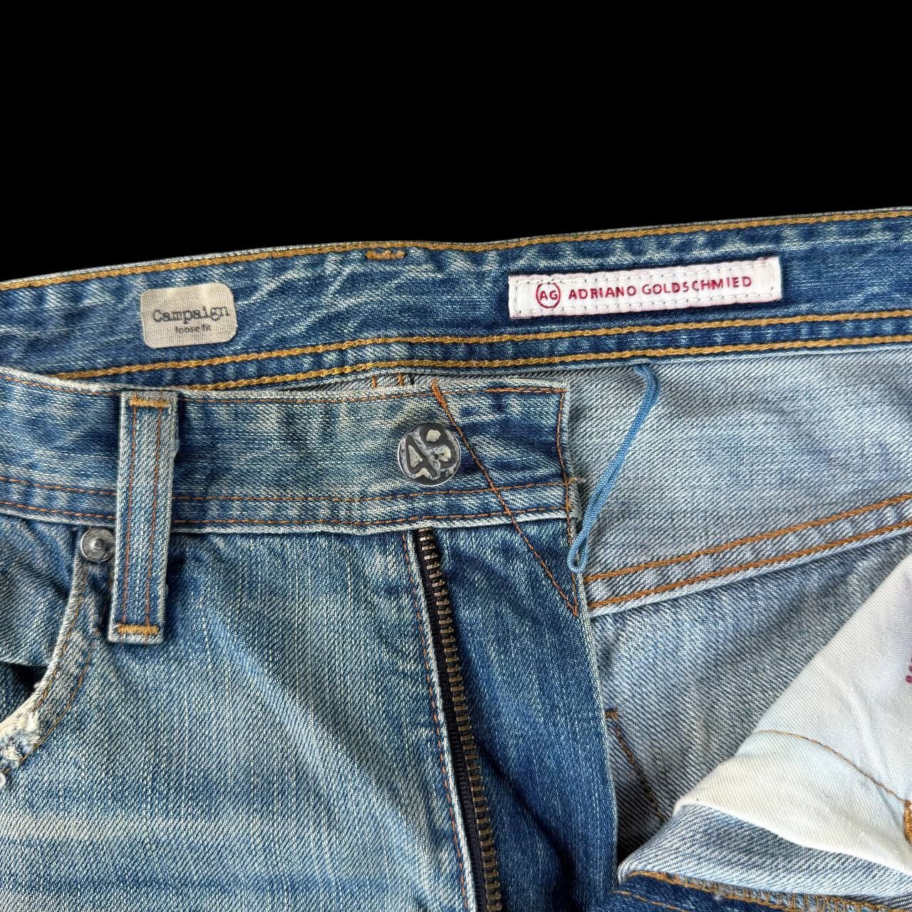 AG Adriano Goldschmied Vintage AG Adriano Goldschmied CampaignLoose Distressed Jean Size US 32 / EU 48 - 6 Thumbnail