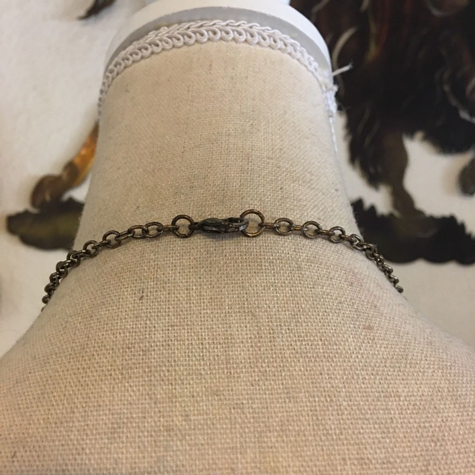 Vintage Vintage faceted square bead on chain necklace Size ONE SIZE - 5 Thumbnail