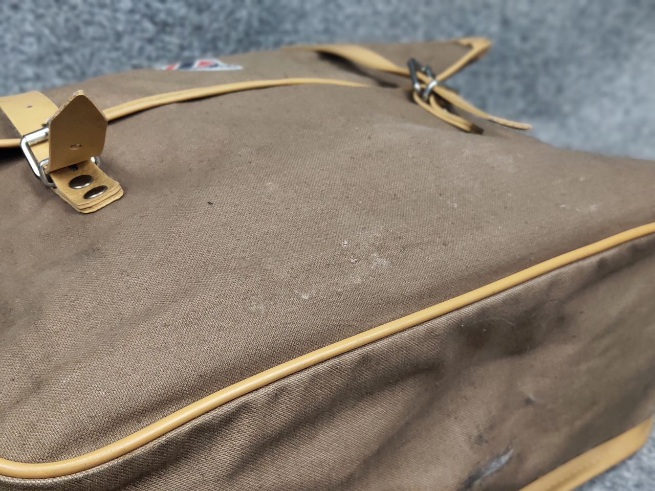 Vintage Vintage 60's Lafuma Two Bicycle Bags in Beige Canvas Bag Size ONE SIZE - 14 Thumbnail