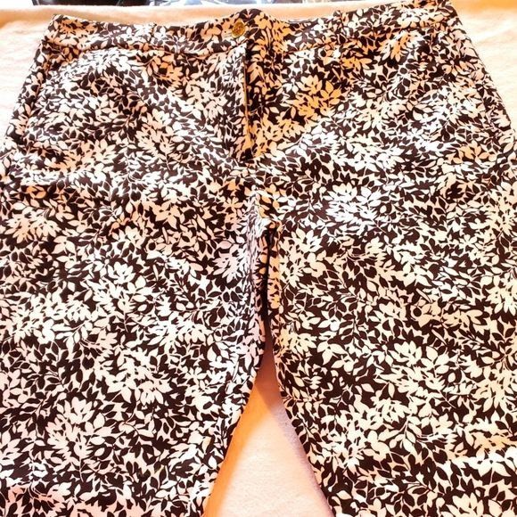 Michael Kors MK Michael Kors Black & White Designed Front Zip Sz. 34 Pant Size 34" / US 12 / IT 48 - 1 Thumbnail
