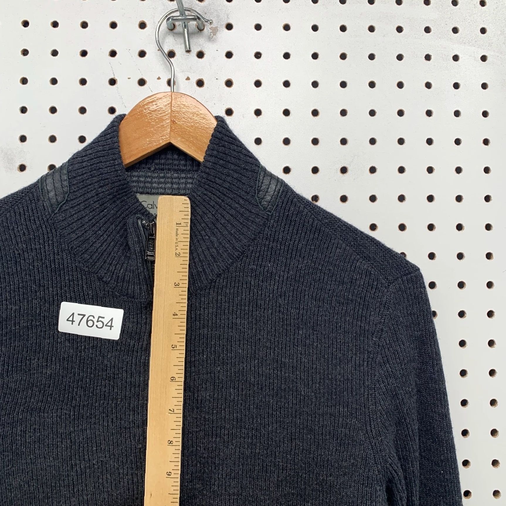 Calvin Klein Calvin Klein Premium Merino Wool Sweater Mens Medium Gray 1/4 Zip Work Crewneck Mock Neck Knit Pullover Casual Winter Fall Spring Mens Size US M / EU 48-50 / 2 - 7 Thumbnail