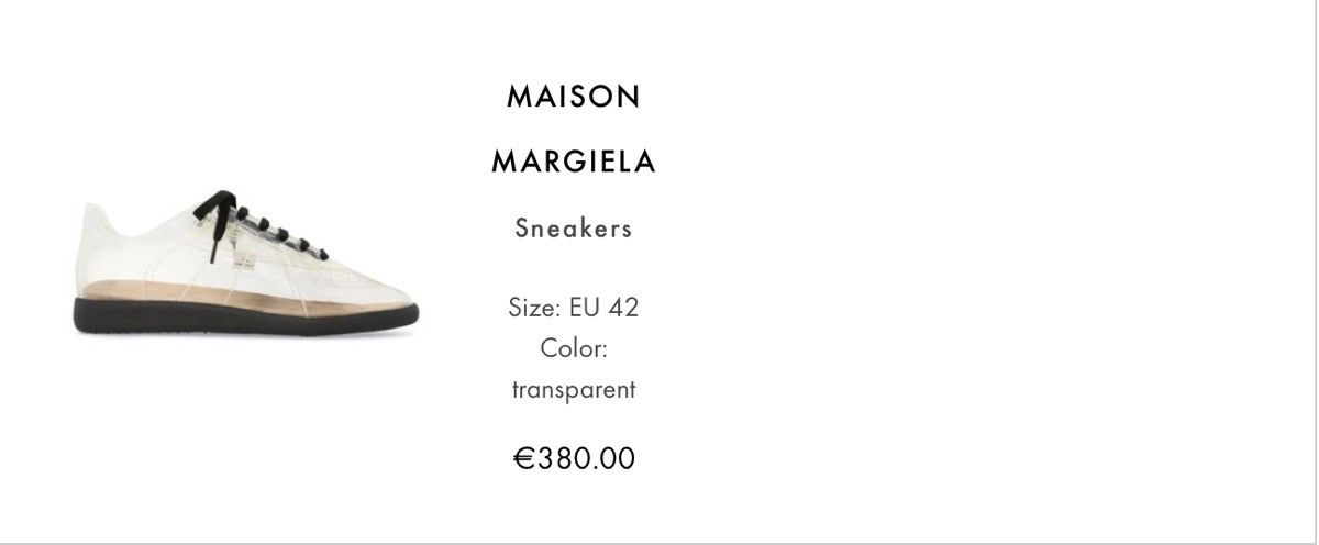Maison Margiela Maison Markiela transparent sneakers Size US 9 / EU 42 - 12 Thumbnail