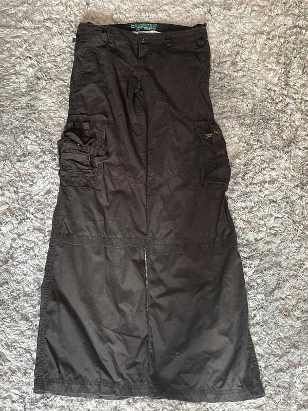 Vintage Vintage Japanese Archive Style Flare Parachute Cargo Pants Size US 26 / EU 42 - 1 Thumbnail