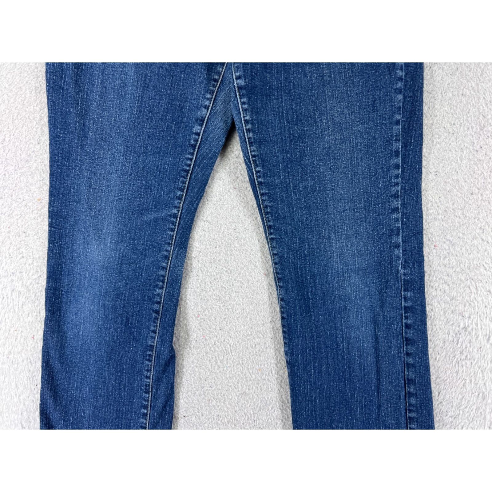 Denime Starz Women's Denim Jeans 9 Low Rise Straight Fit Embroidered Blue Cotton Casual Pants Size 30" / US 8 / IT 44 - 3 Thumbnail