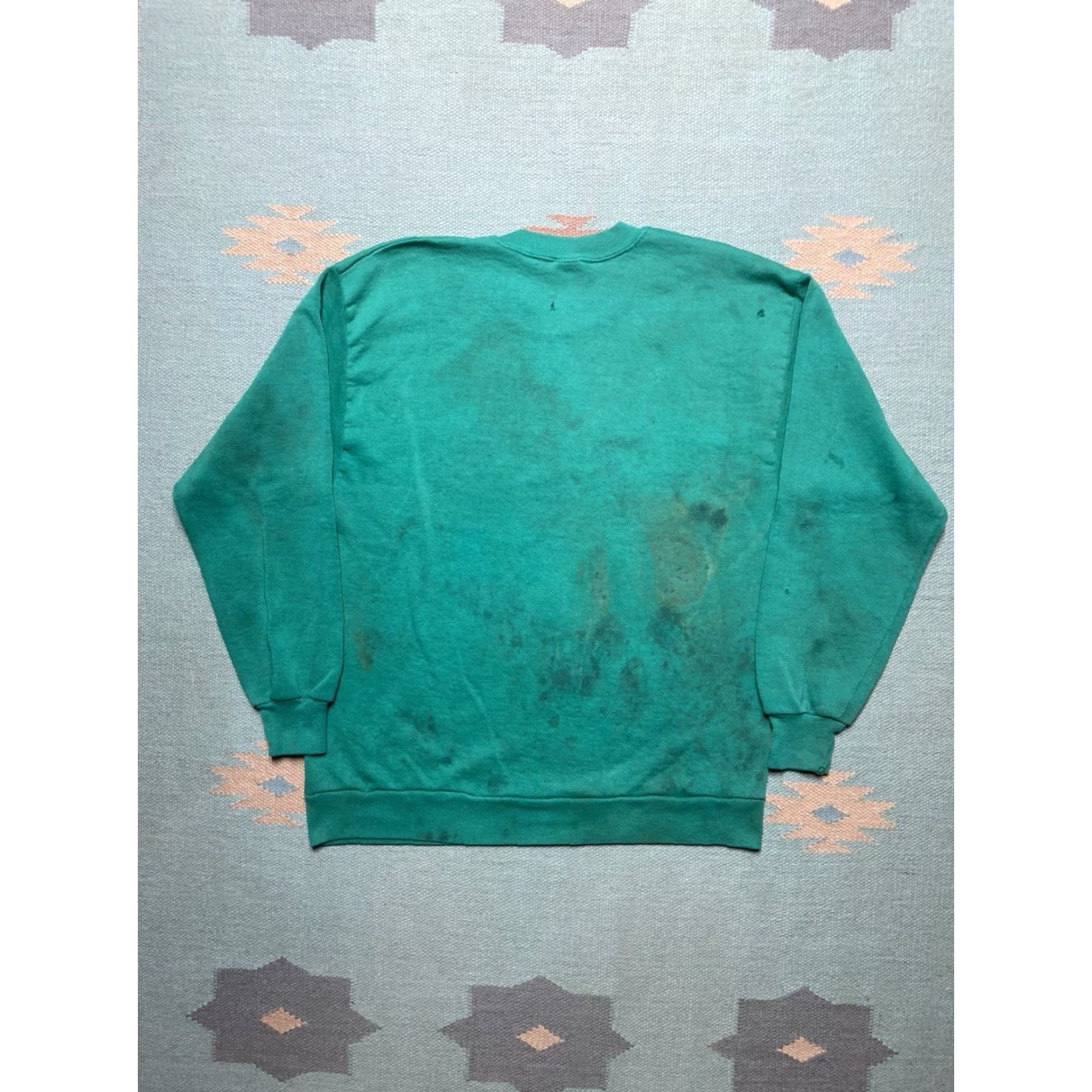 Vintage VINTAGE 80s Michigan State Parks Crewneck Sweatshirt Large Teal Mens Size US L / EU 52-54 / 3 - 7 Thumbnail