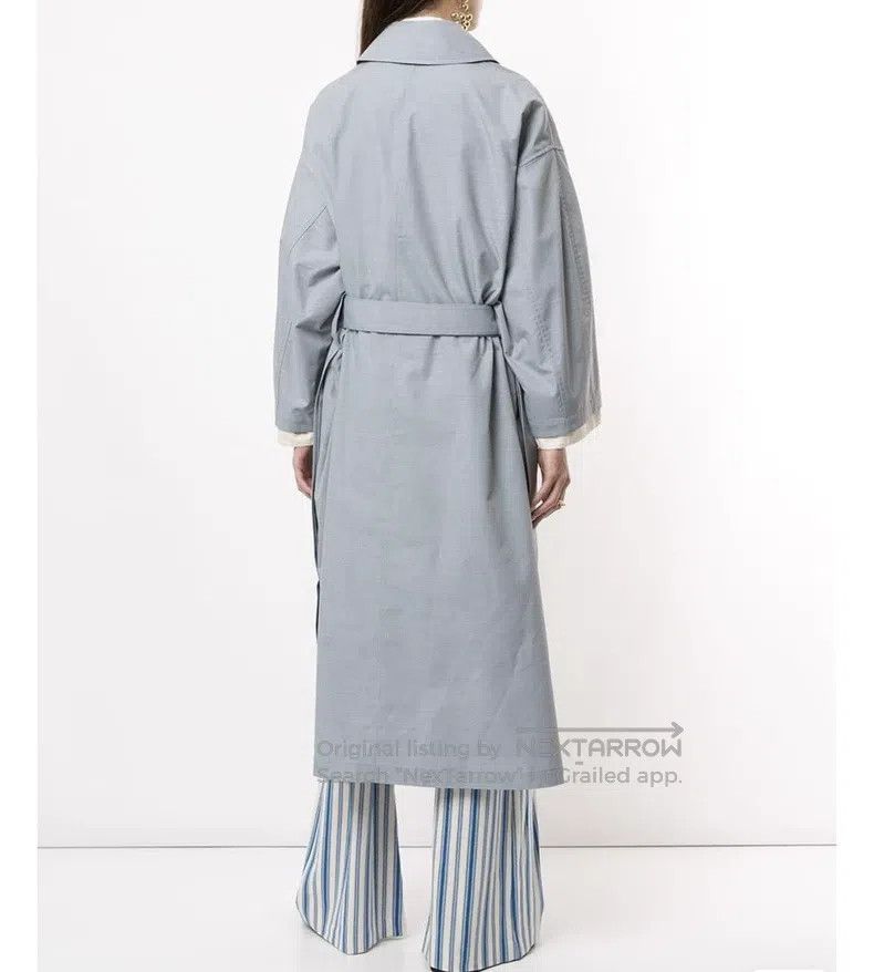 Jil Sander Jil Sander size 32 Long blue trench coat Size S / US 4 / IT 40 - 4 Thumbnail