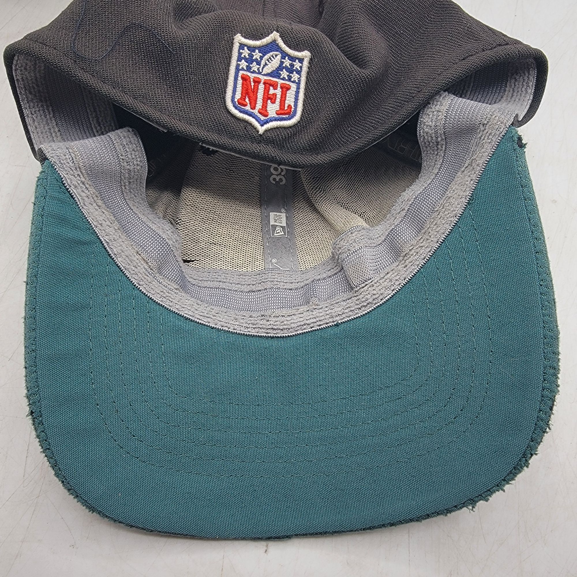 New Era Philadelphia Eagles New Era 39Thirty NFL Cap S/M Gray Teal S Size ONE SIZE - 8 Thumbnail