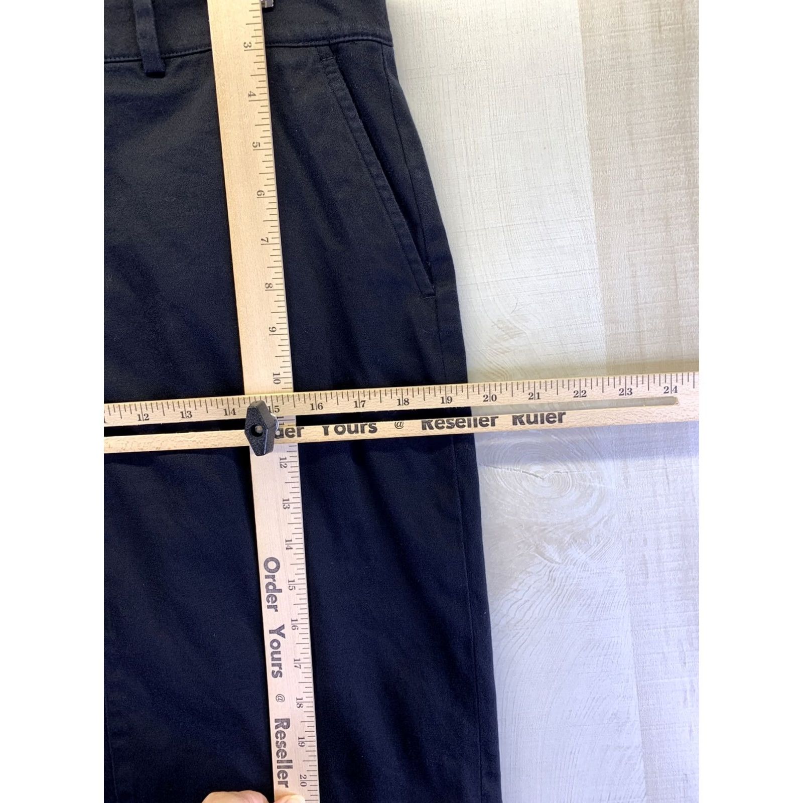 Ralph Lauren VINTAGE? LAUREN RALPH LAUREN Womens Black Stretch Straight Career Skirt Size 10-7413 Size 32" / US 10 / IT 46 - 4 Thumbnail