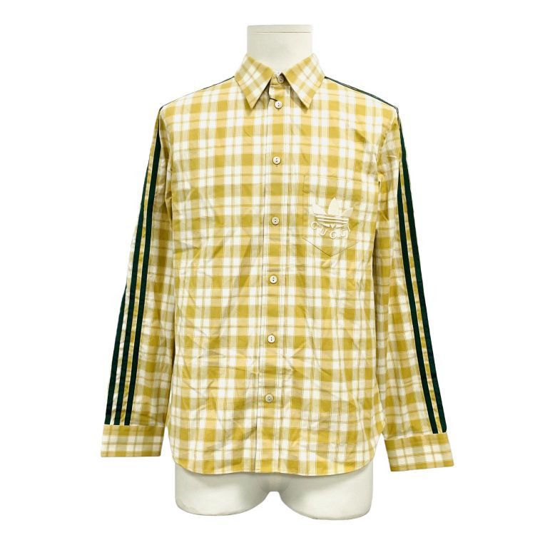 Gucci Gucci x Adidas Plaid Button Up Shirt Size L Size US L / EU 52-54 / 3 - 1 Thumbnail