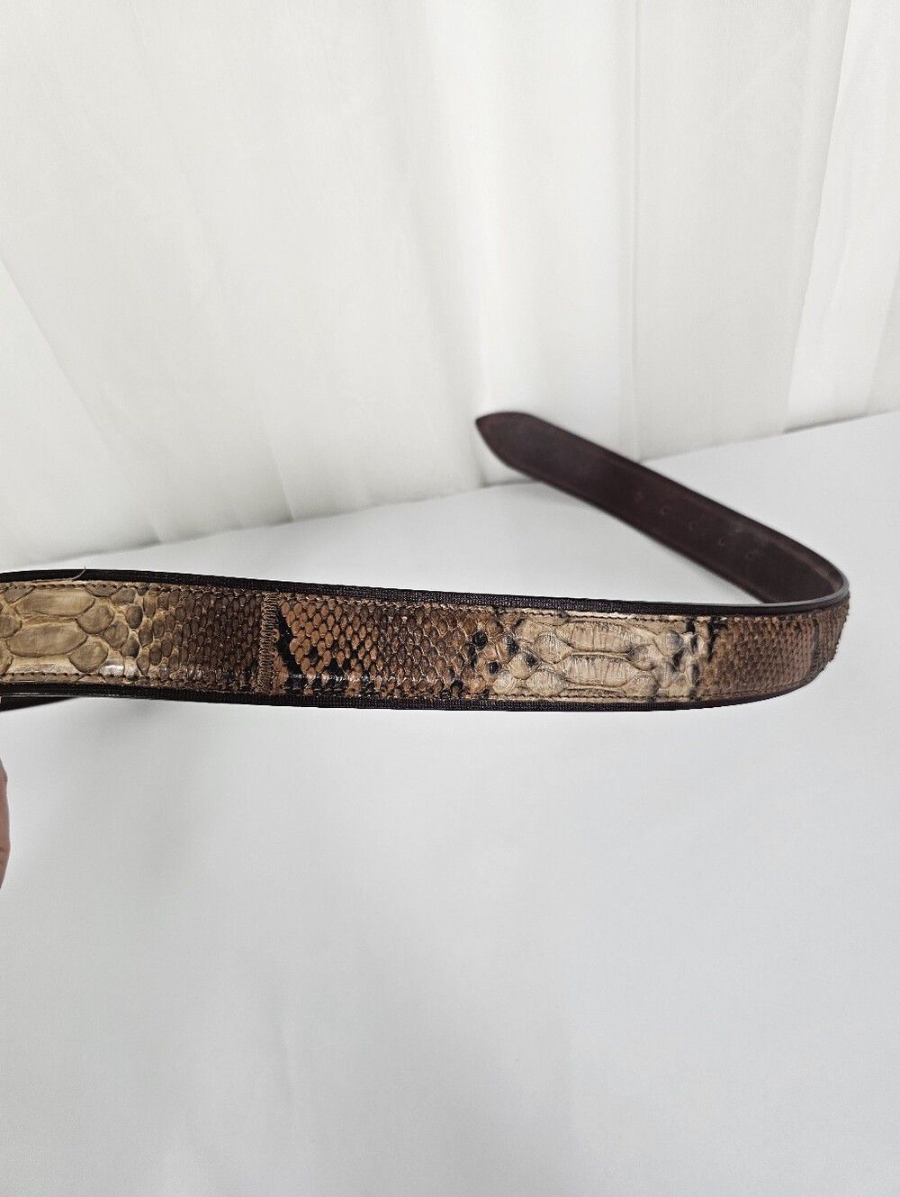 Other Vintage Claudio Orciani Python Snakeskin Leather Belt Size ONE SIZE - 4 Thumbnail
