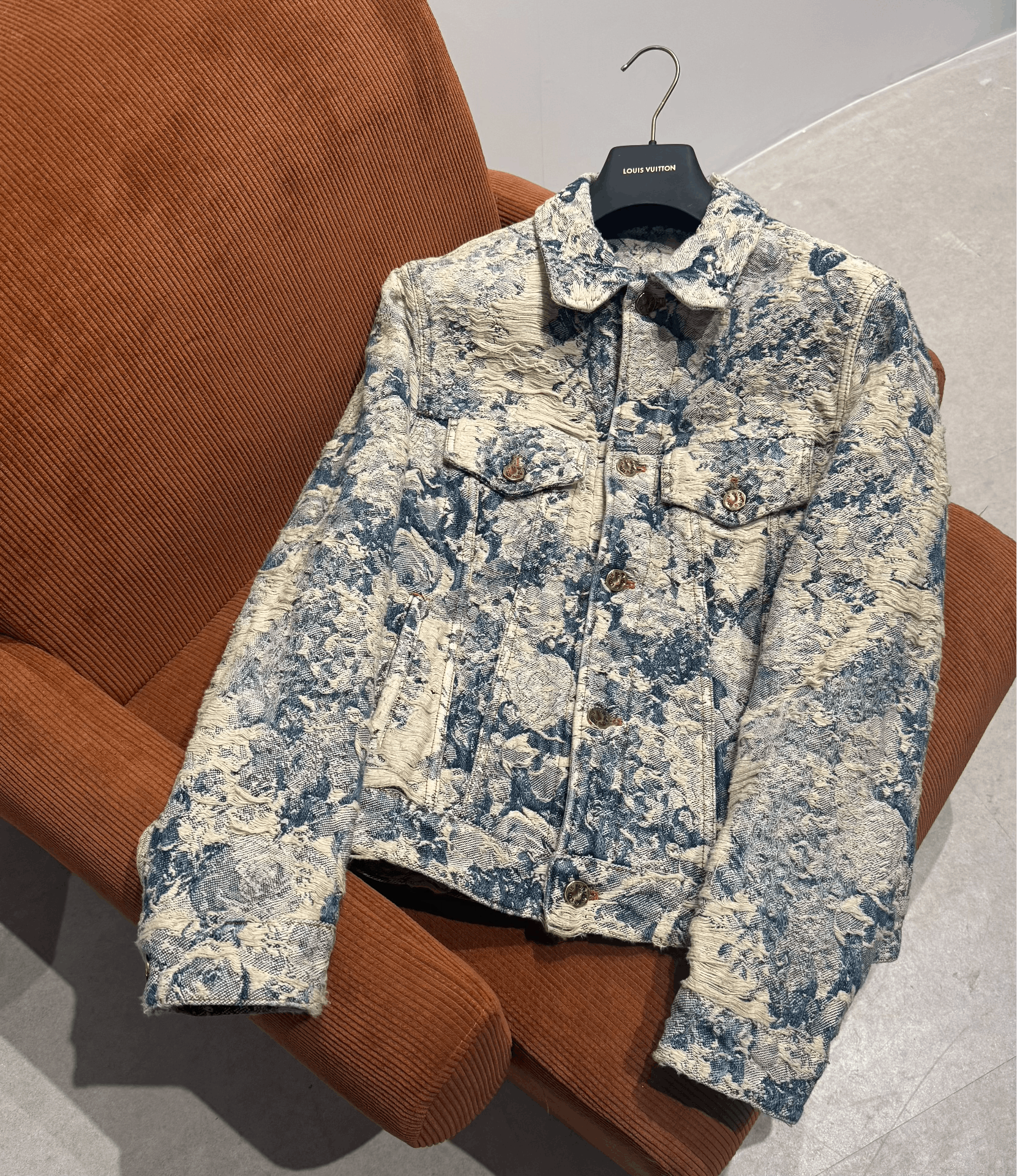 Louis Vuitton Distressed Denim Jacket