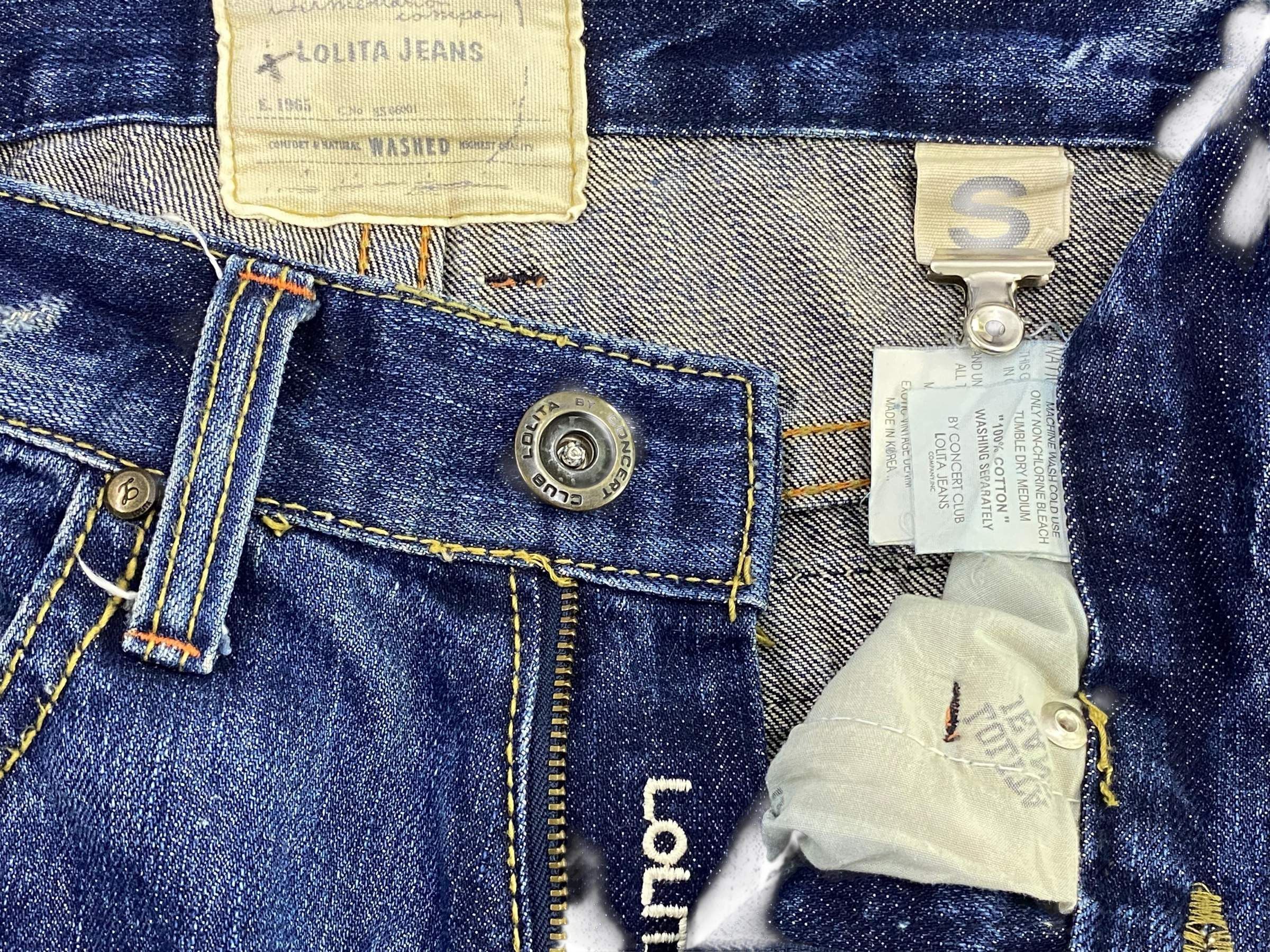 Japanese Brand Lolita Bootcut Denim Flare Jeans Japanese Embellish Jeans Size 27" / US 4 / IT 40 - 10 Thumbnail