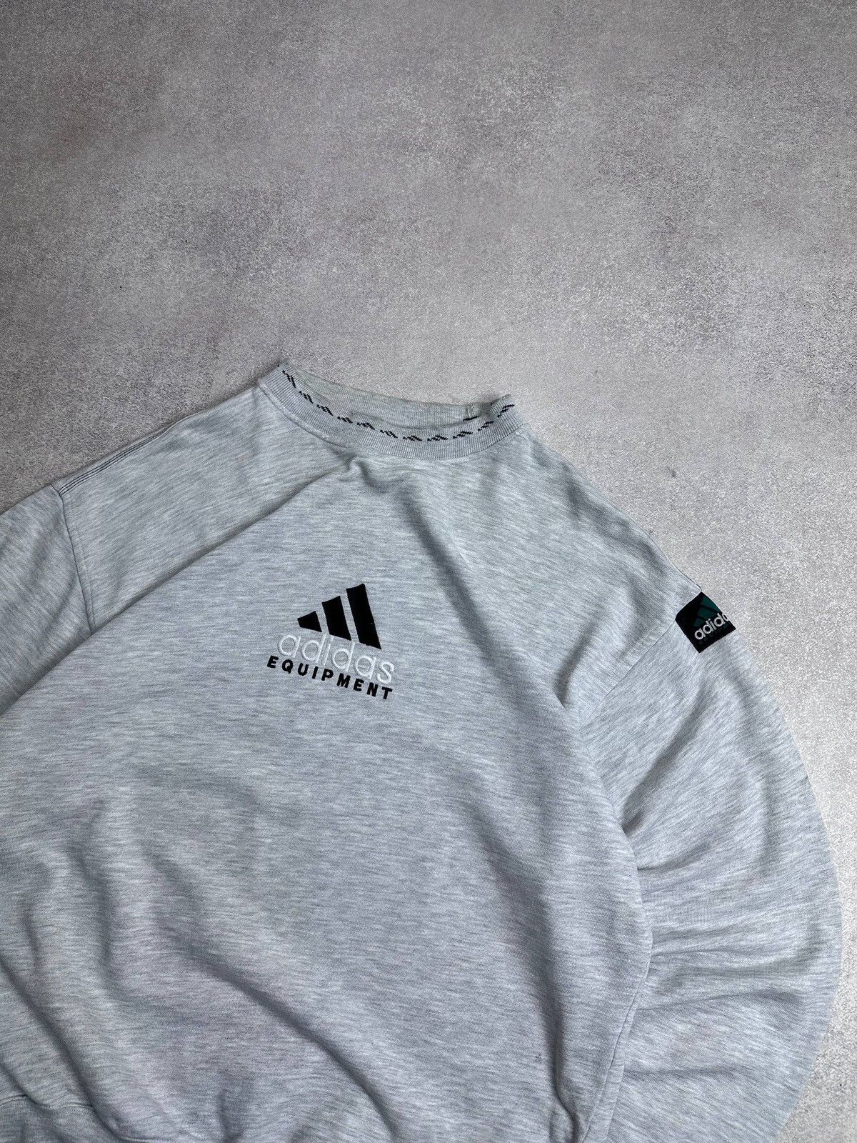 Adidas Vintage 90s Adidas Equipment Boxy Sweatshirt L Size US L / EU 52-54 / 3 - 2 Thumbnail