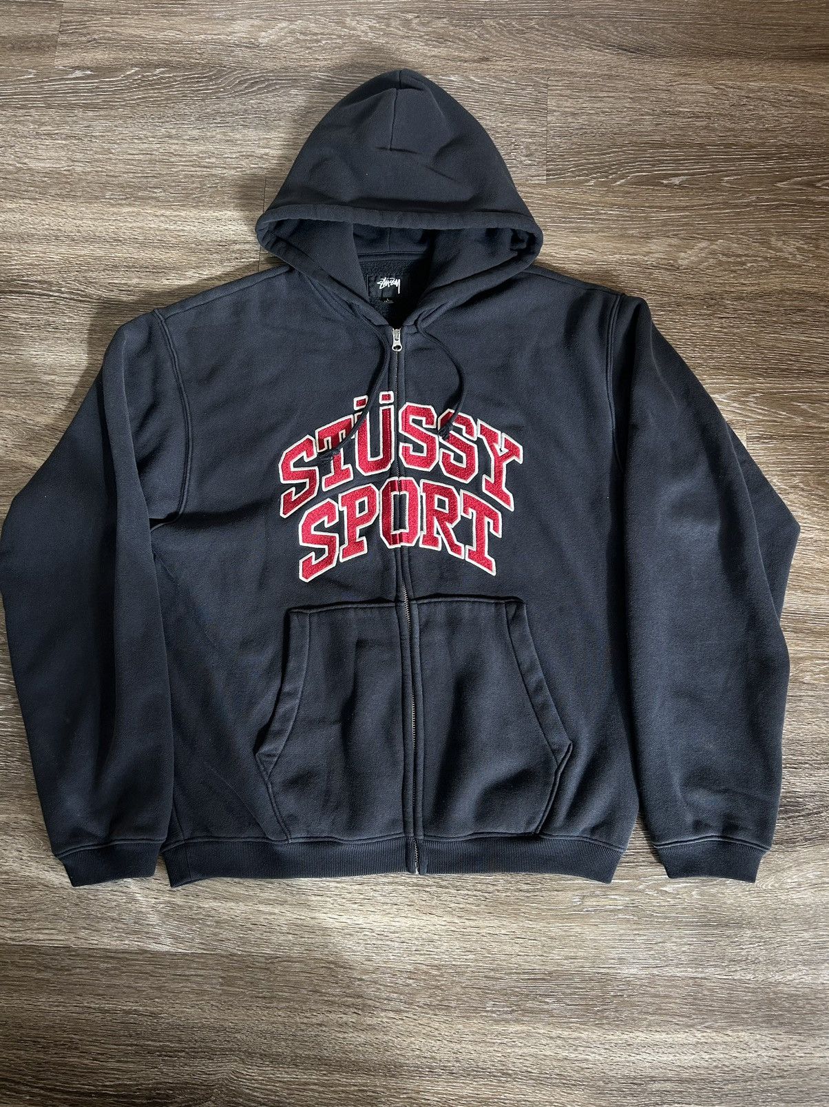 Stussy Sport Big Logo newest Hoddie Spellout Pullover Jumper Sweatshirt Streetwear