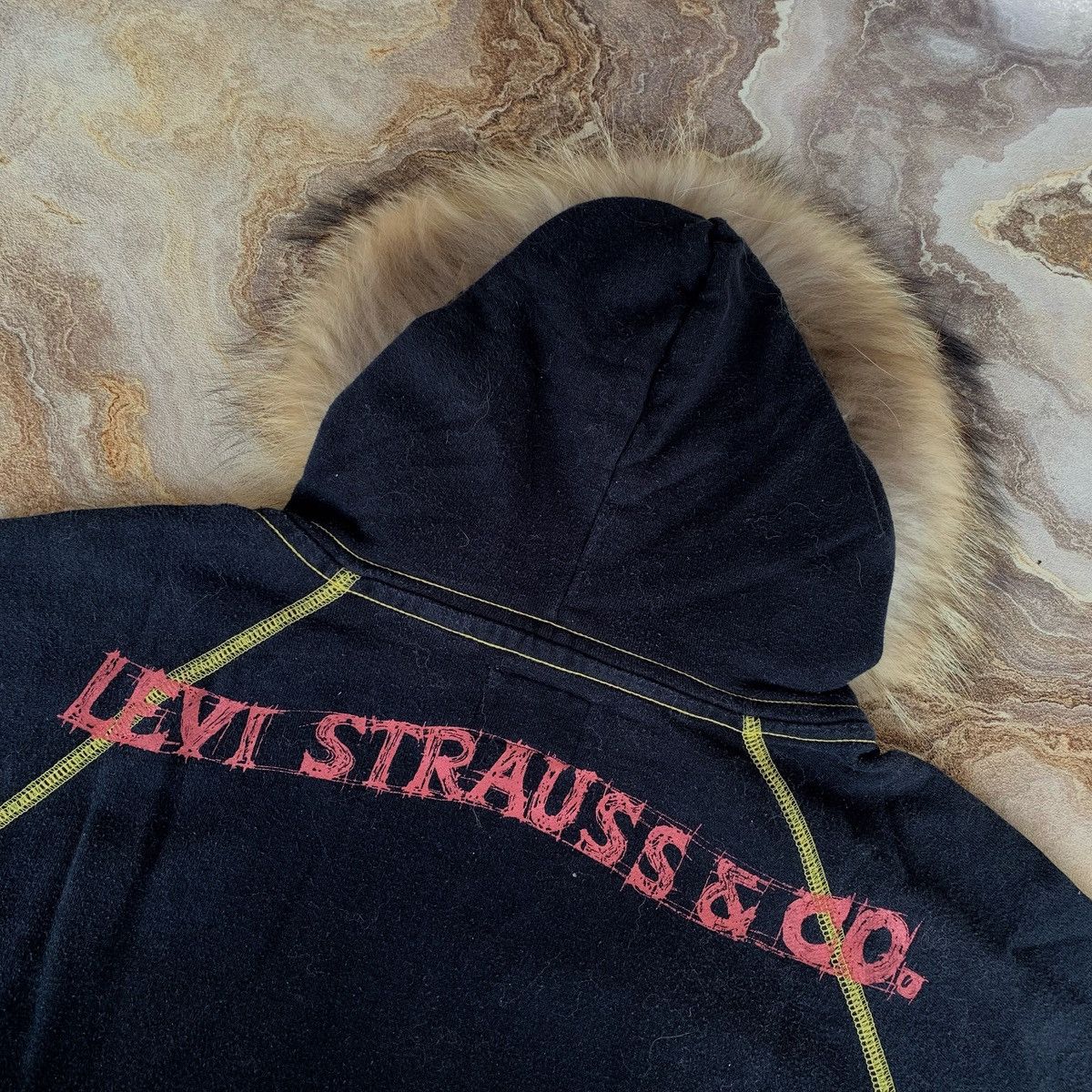 Levi's Vintage Clothing Vtg Levi's Fur Zipper Hoodie Punk Lgb Grunge Vkeii Style Size US L / EU 52-54 / 3 - 10 Thumbnail