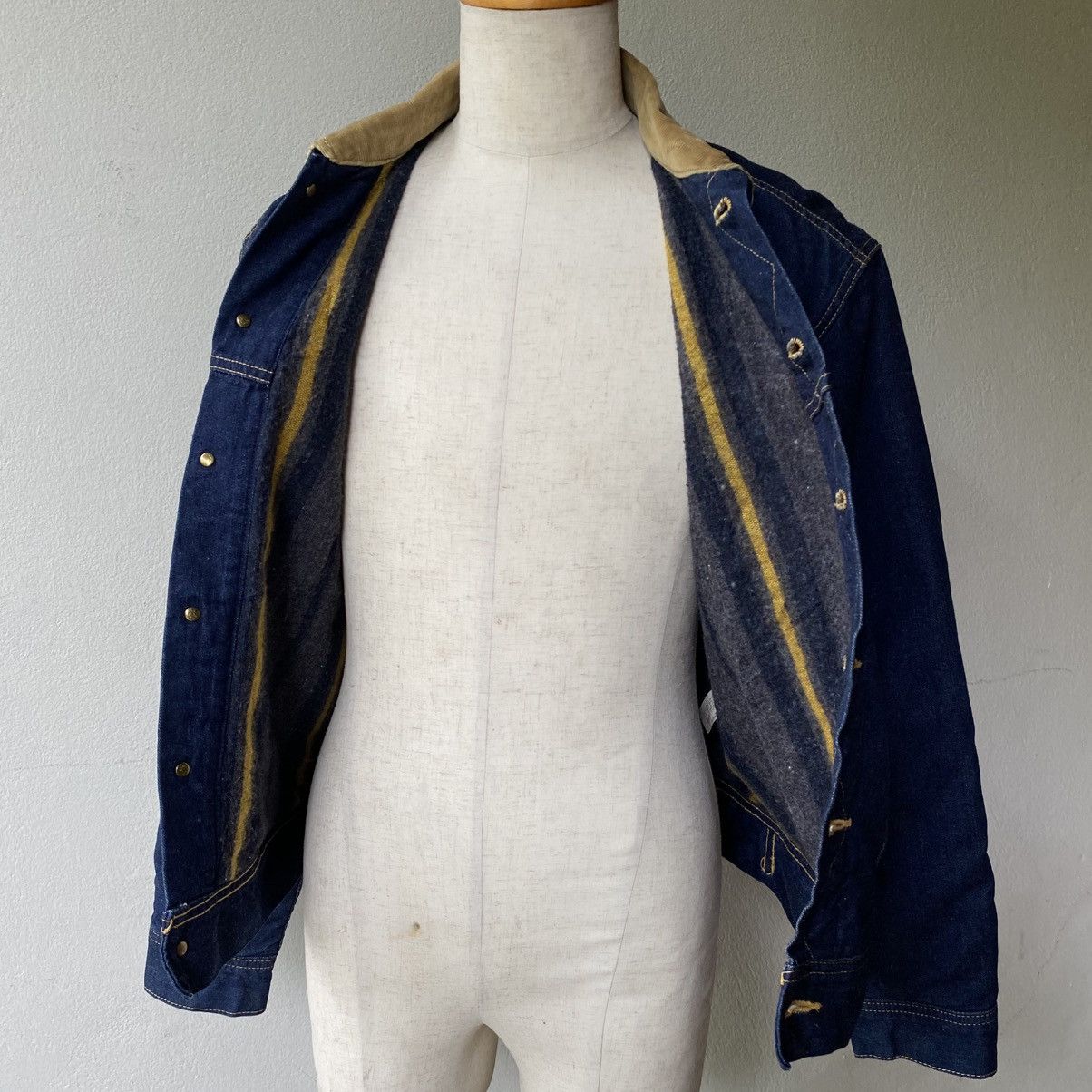 Lee Lee Storm Rider Denim Jacket with Brown Corduroy Collar Size US L / EU 52-54 / 3 - 21 Thumbnail