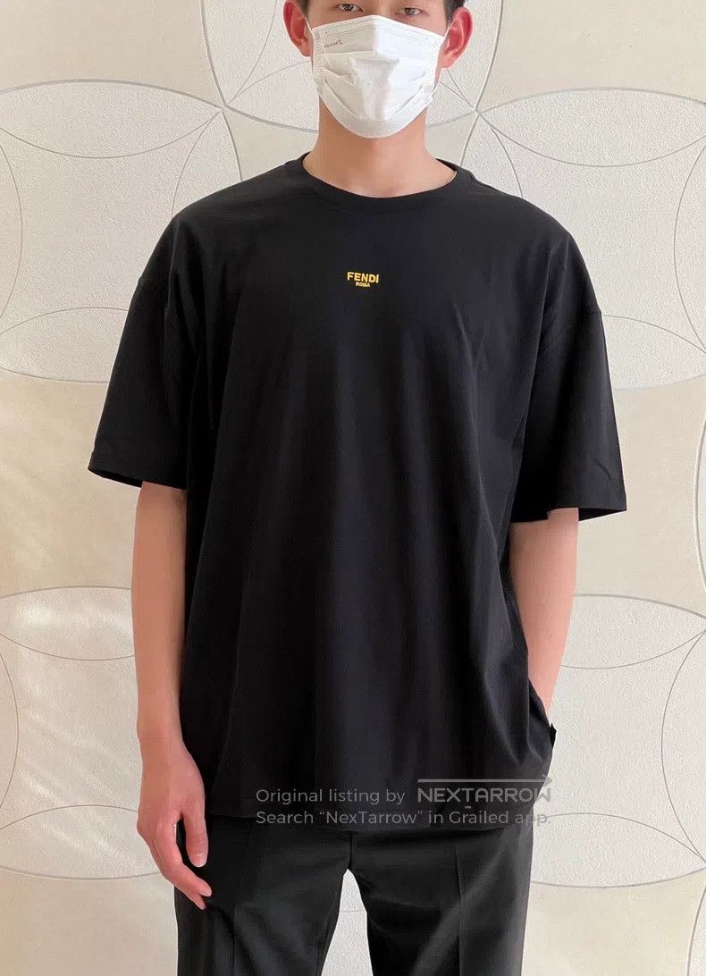 Fendi Black Short Sleeve T-Shirt