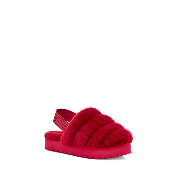 Ribbon red cheap ugg slides