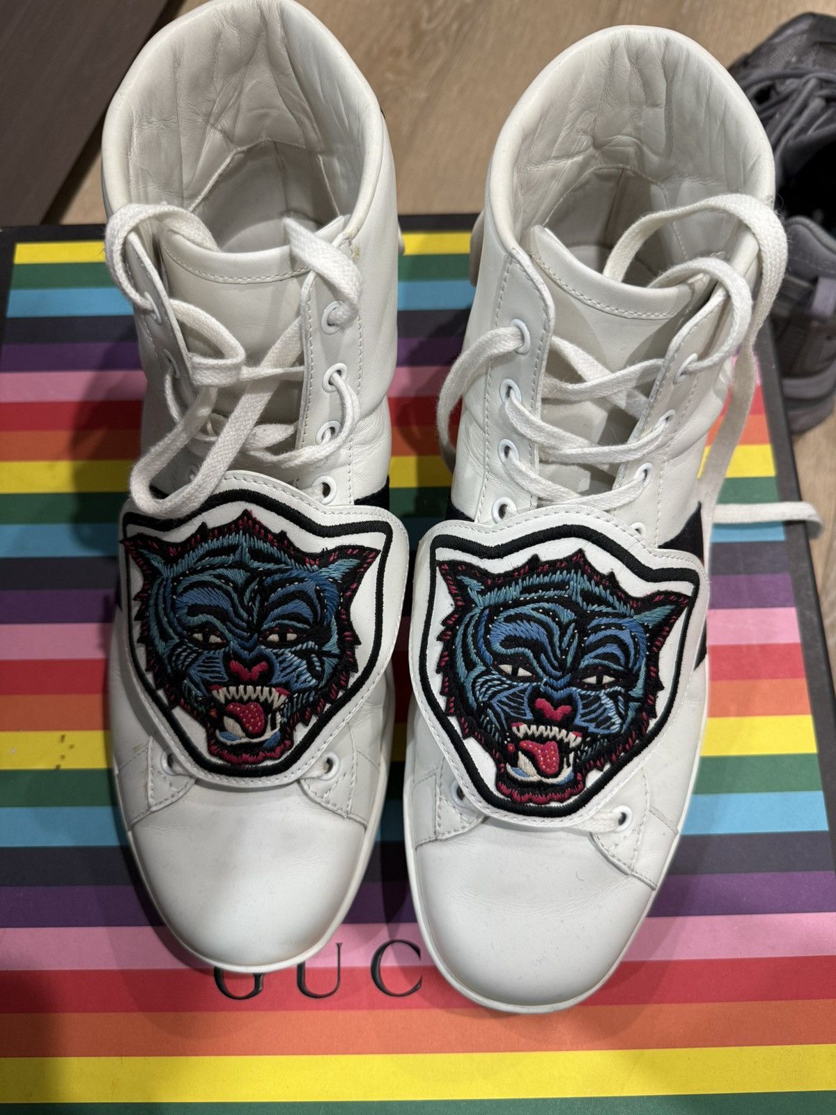 Gucci Tiger Shoes High Top Grailed