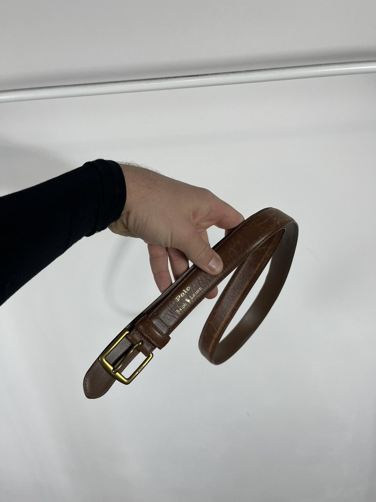 Polo Ralph Lauren Polo Ralph Lauren Brown Leather Belt 120cm Size ONE SIZE - 10 Thumbnail