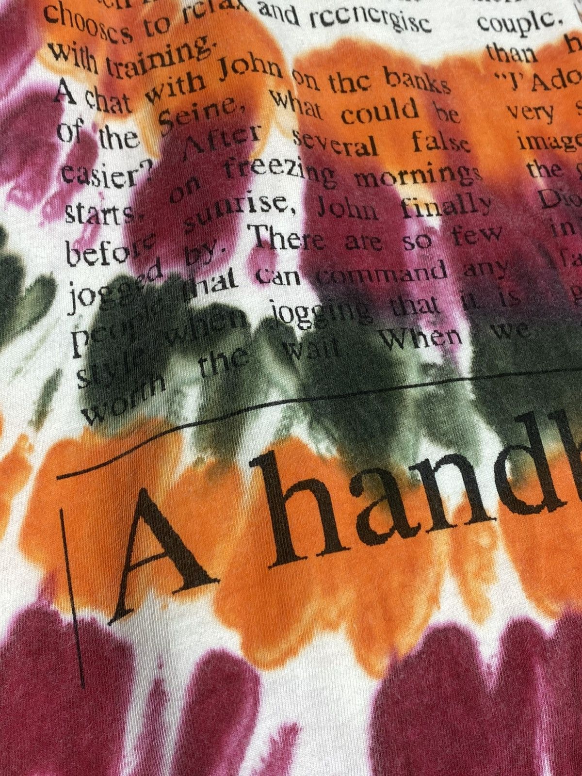 John Galliano John Galliano Newspaper Gazette Tie Dye T-shirt Size US XL / EU 56 / 4 - 6 Thumbnail