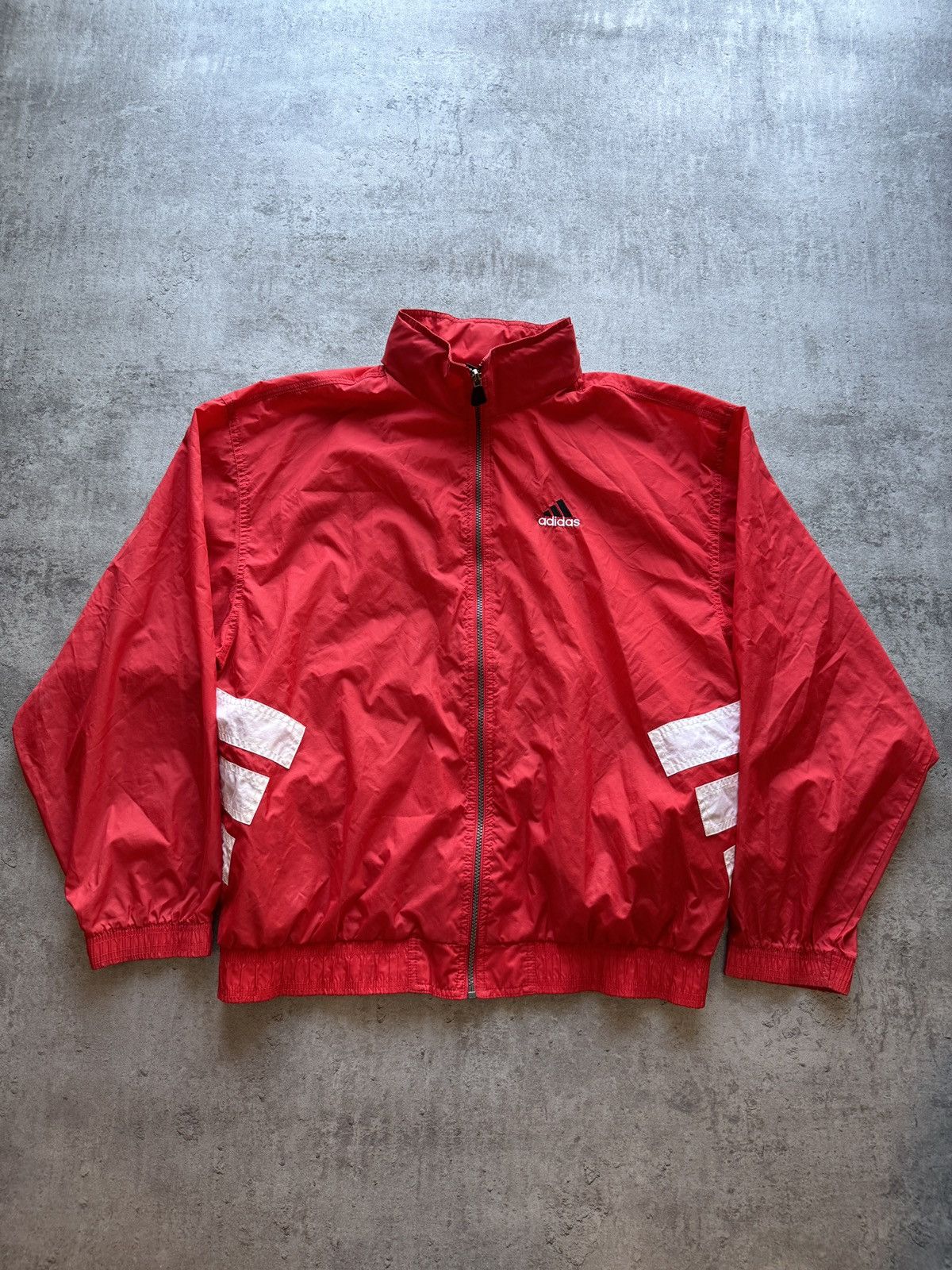 Adidas × Vintage Adidas 90s vintage light jacket boxy logo 3 stripes rap y2k Size US L / EU 52-54 / 3 - 1 Thumbnail
