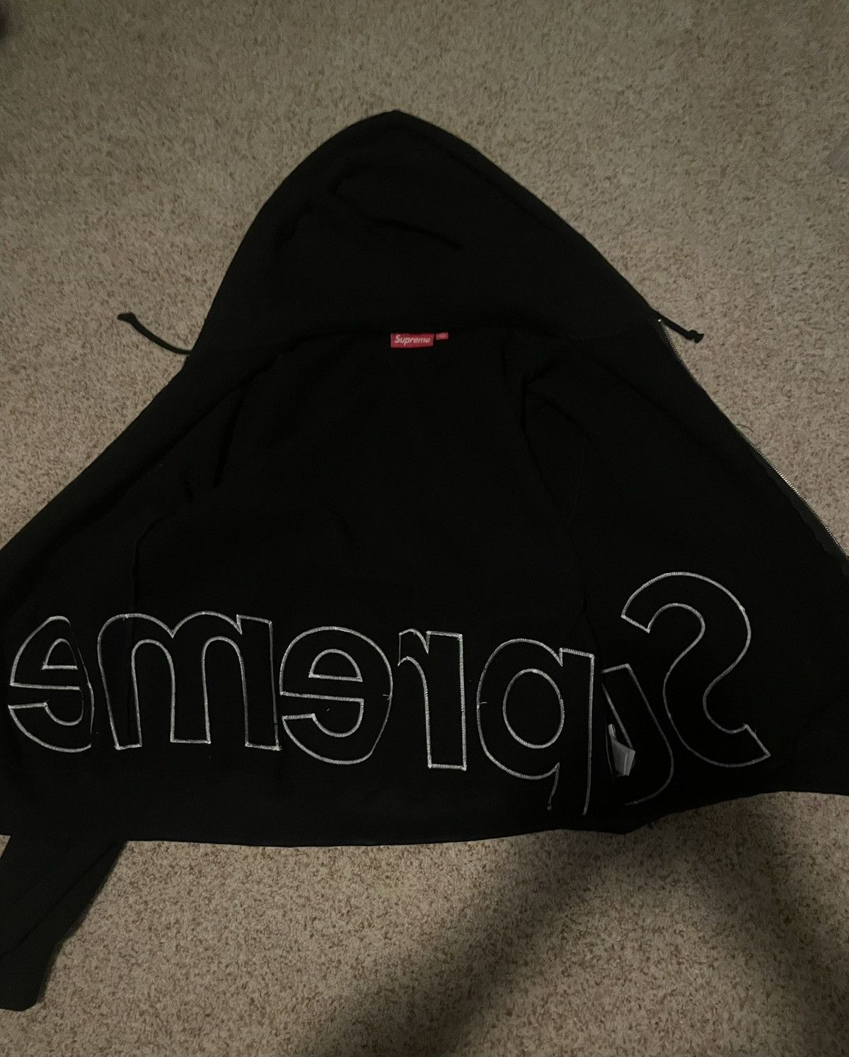 Supreme Supreme Big Logo Zip Up Hooded Sweatshirt Size US M / EU 48-50 / 2 - 7 Thumbnail