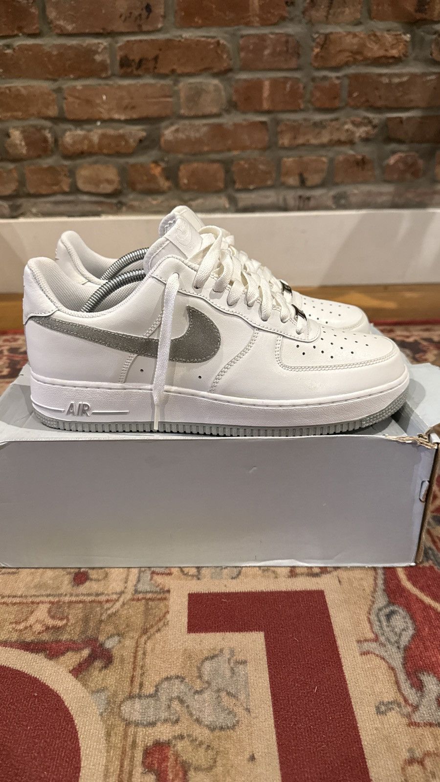 Nike Air Force 1 ‘07 Premium White/Metallic - Mens 10/ Women 11.5 Size US 10 / EU 43 - 3 Thumbnail