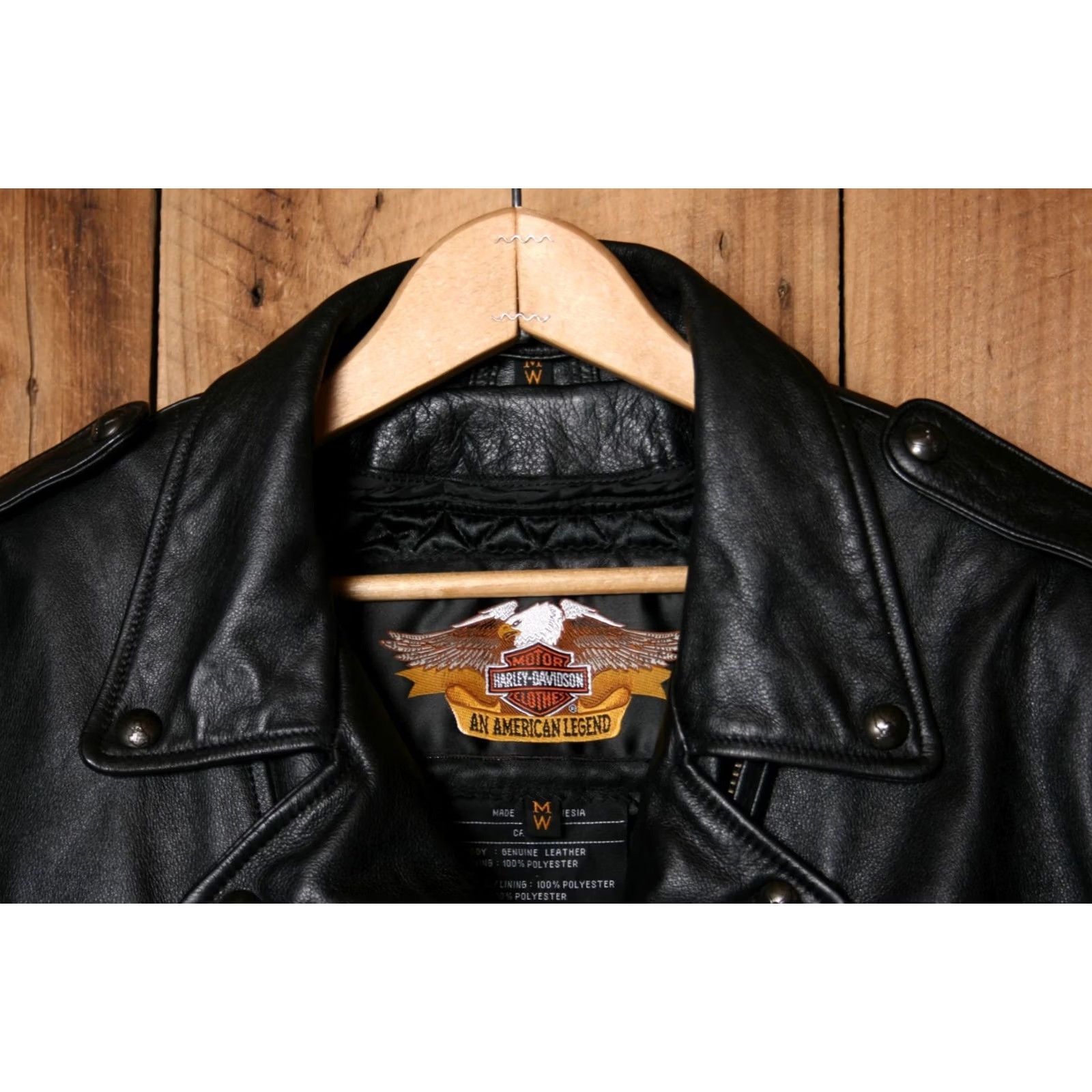 Harley Davidson HARLEY-DAVIDSON Black Leather 50 Years Motorcycle Jacket Women M Quilt Liner Zip Size M / US 6-8 / IT 42-44 - 2 Thumbnail