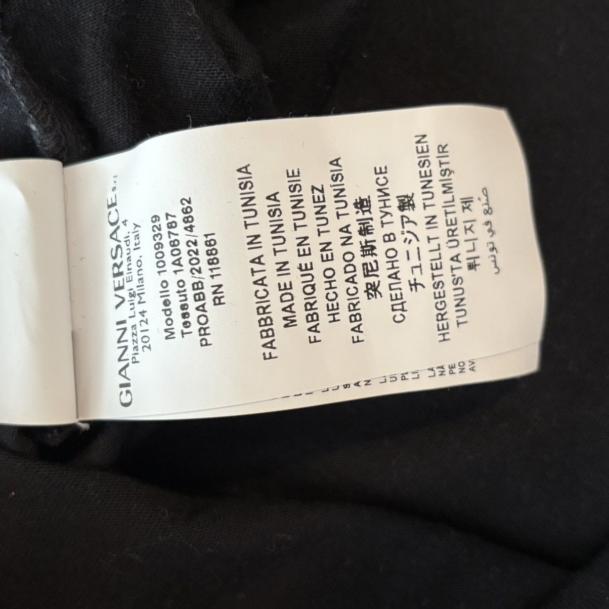 Versace Versace Triple Card Black Tee Shirt Size Small Size US S / EU 44-46 / 1 - 5 Thumbnail