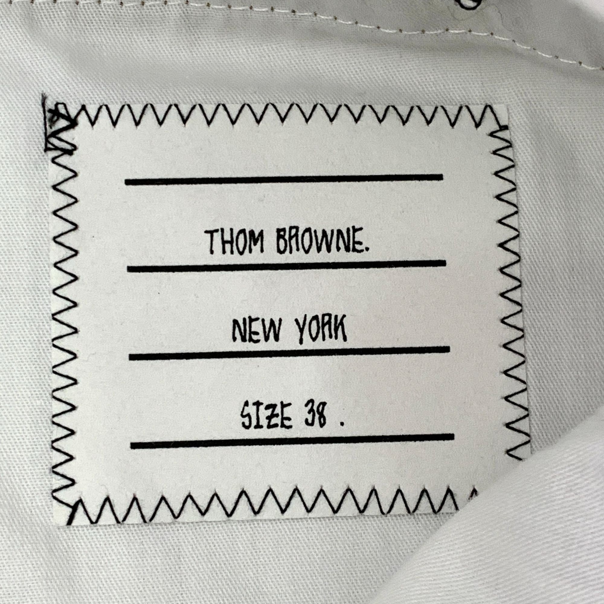 Thom Browne Thom Browne Camel Sack Trousers With Topstitching Fit 2 Size Size US 38 / EU 54 - 7 Thumbnail