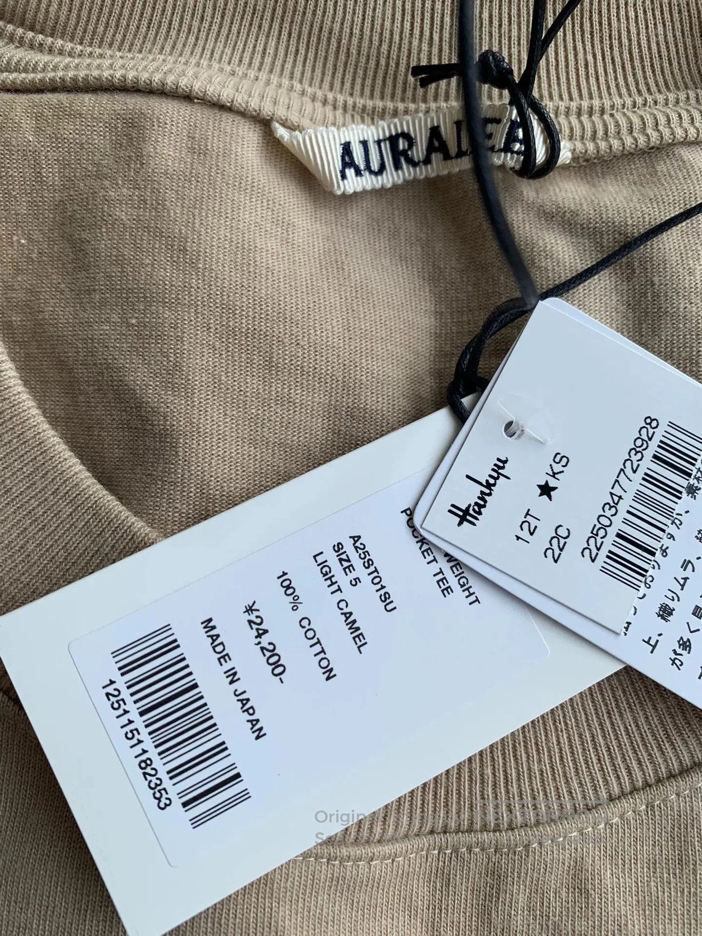 Auralee aura lee heavy weight pocket tee shirt. Size US XL / EU 56 / 4 - 2 Thumbnail