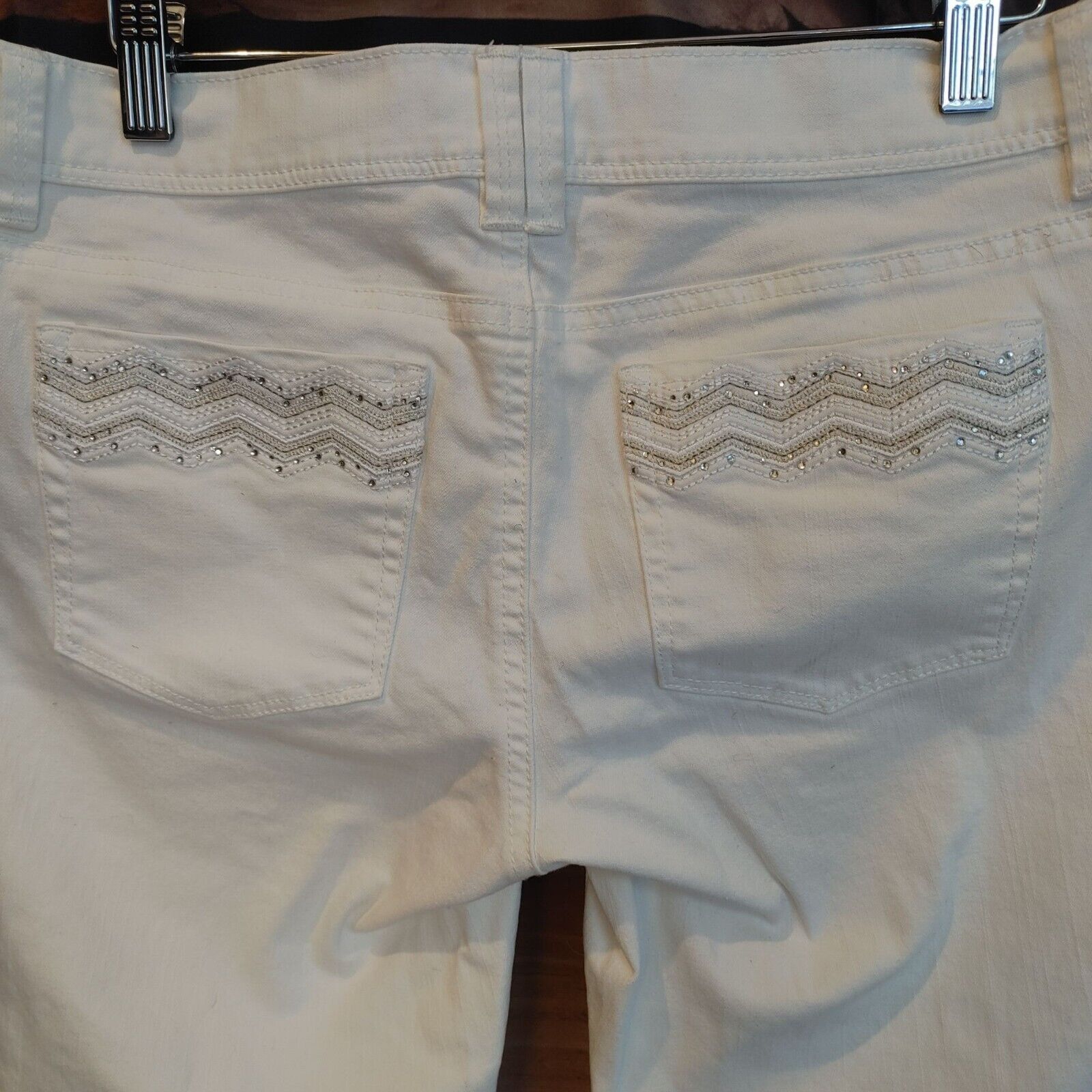 Other White House | Black Market Women's White Cropped Leg Jeans 4 Size 27" / US 4 / IT 40 - 3 Thumbnail