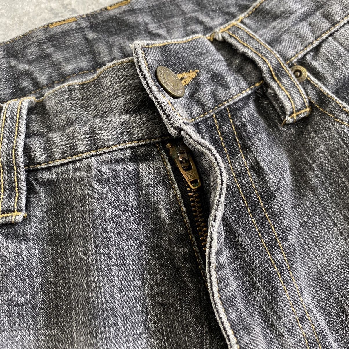 Other Monsieur Nicole Washed Grey Flared Denim Jeans Size US 30 / EU 46 - 11 Thumbnail