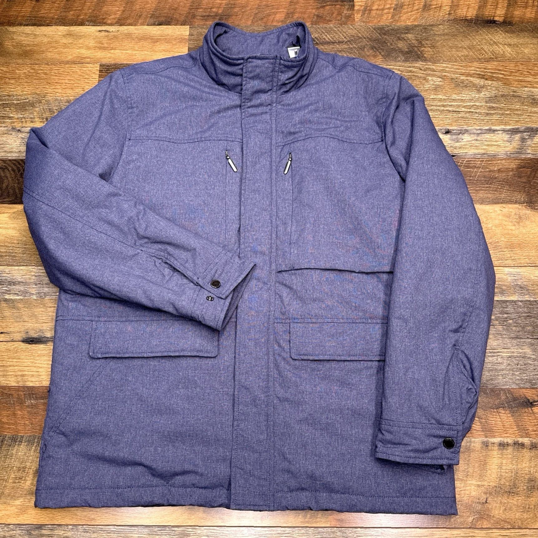 Tommy Bahama Tommy Bahama Cisco Bay Jacket Coat Mens L Blue Full Zip Bomber Jacket Size US L / EU 52-54 / 3 - 2 Thumbnail