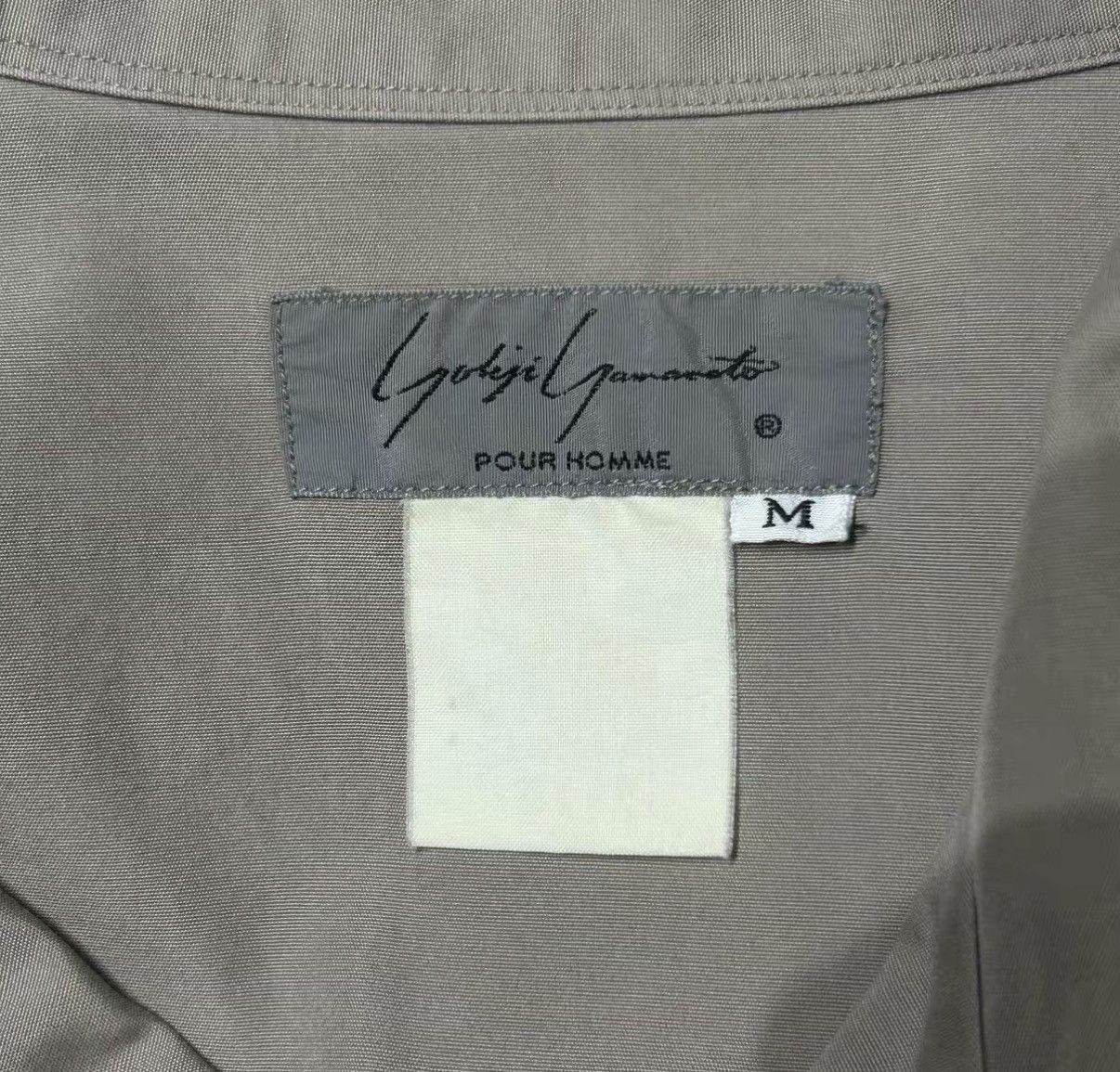 Yohji Yamamoto Yohji Yamamoto 80s Milk Tea Color Cuban Collar Shirt K4 Size US M / EU 48-50 / 2 - 5 Thumbnail